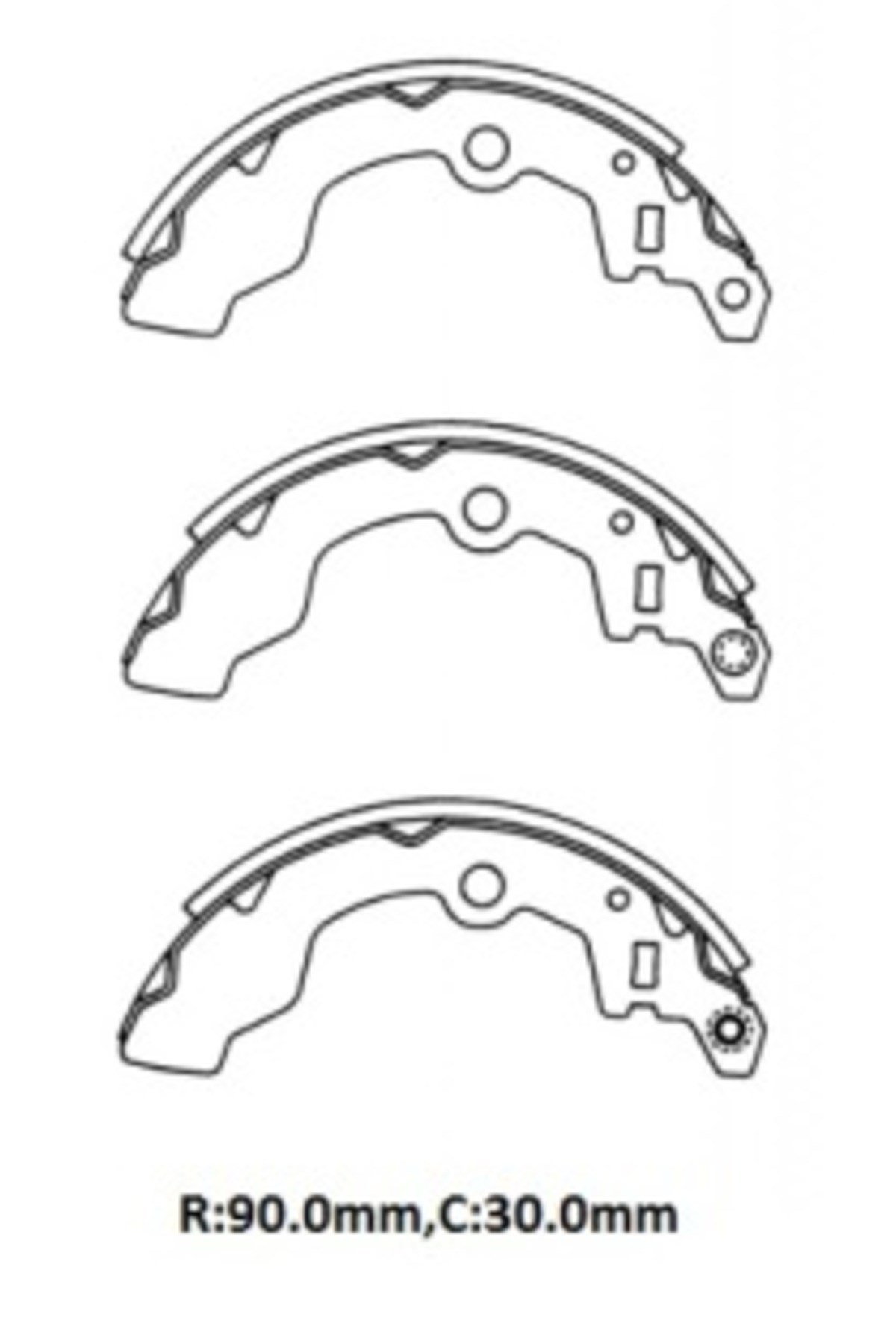 Suzukı Alto- 88/94; Arka Fren Pabucu (90X30)(DAIWA) 53230-50e00