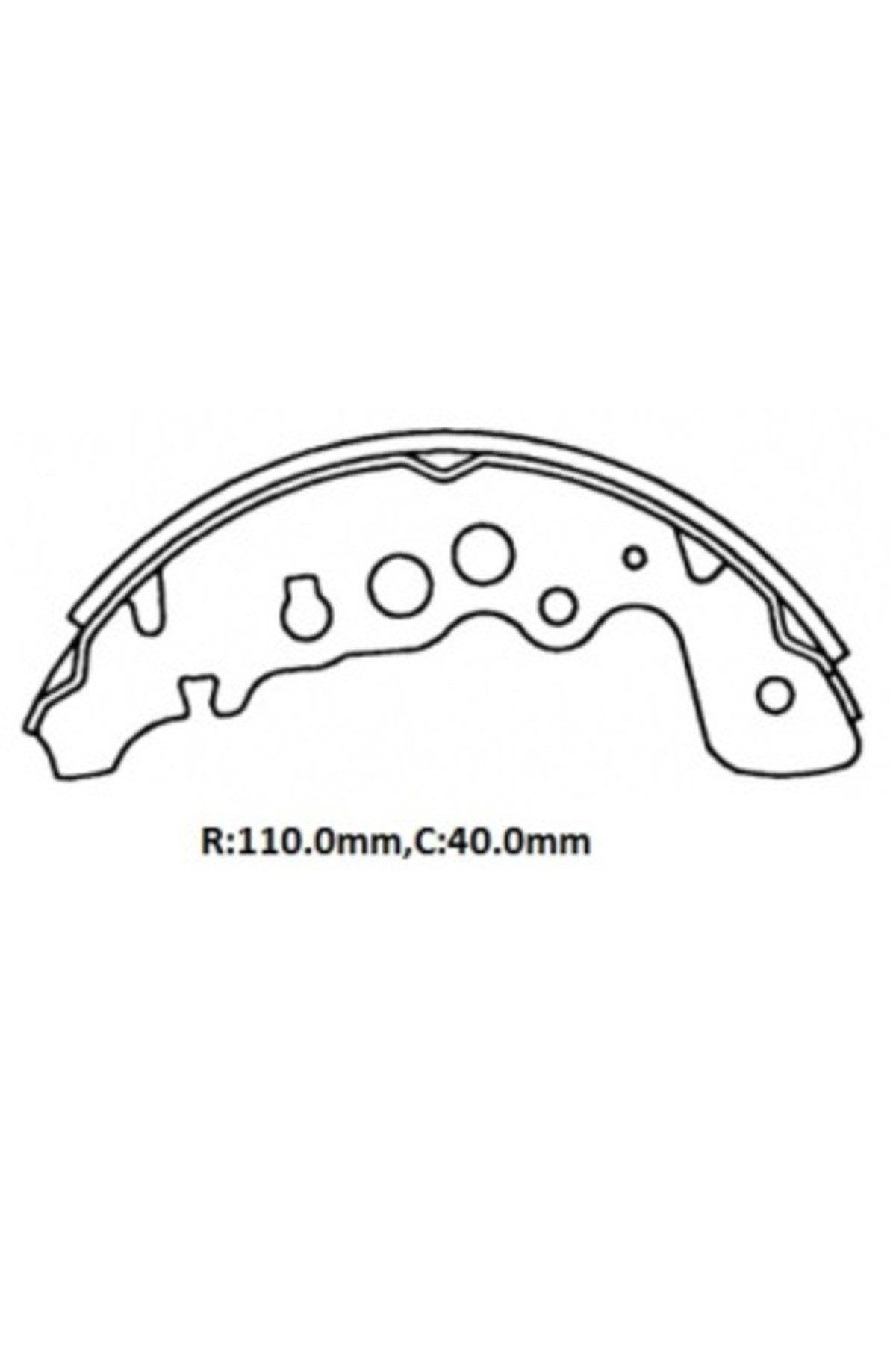 Suzuki Grand Vitara- 02/06; Arka Fren Pabucu (V6 Motor)(110x40) (Daiwa) 53200-65D00