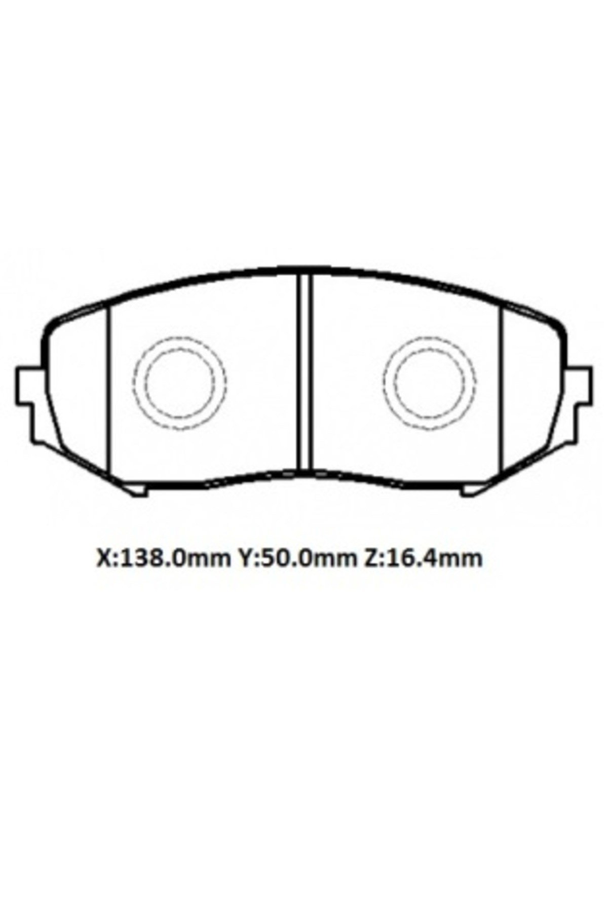 Suzuki Grand Vitara- 06/12; Ön Fren Balatası (Disk)(138X50X,16,4)(Daiwa) 55200-65J00