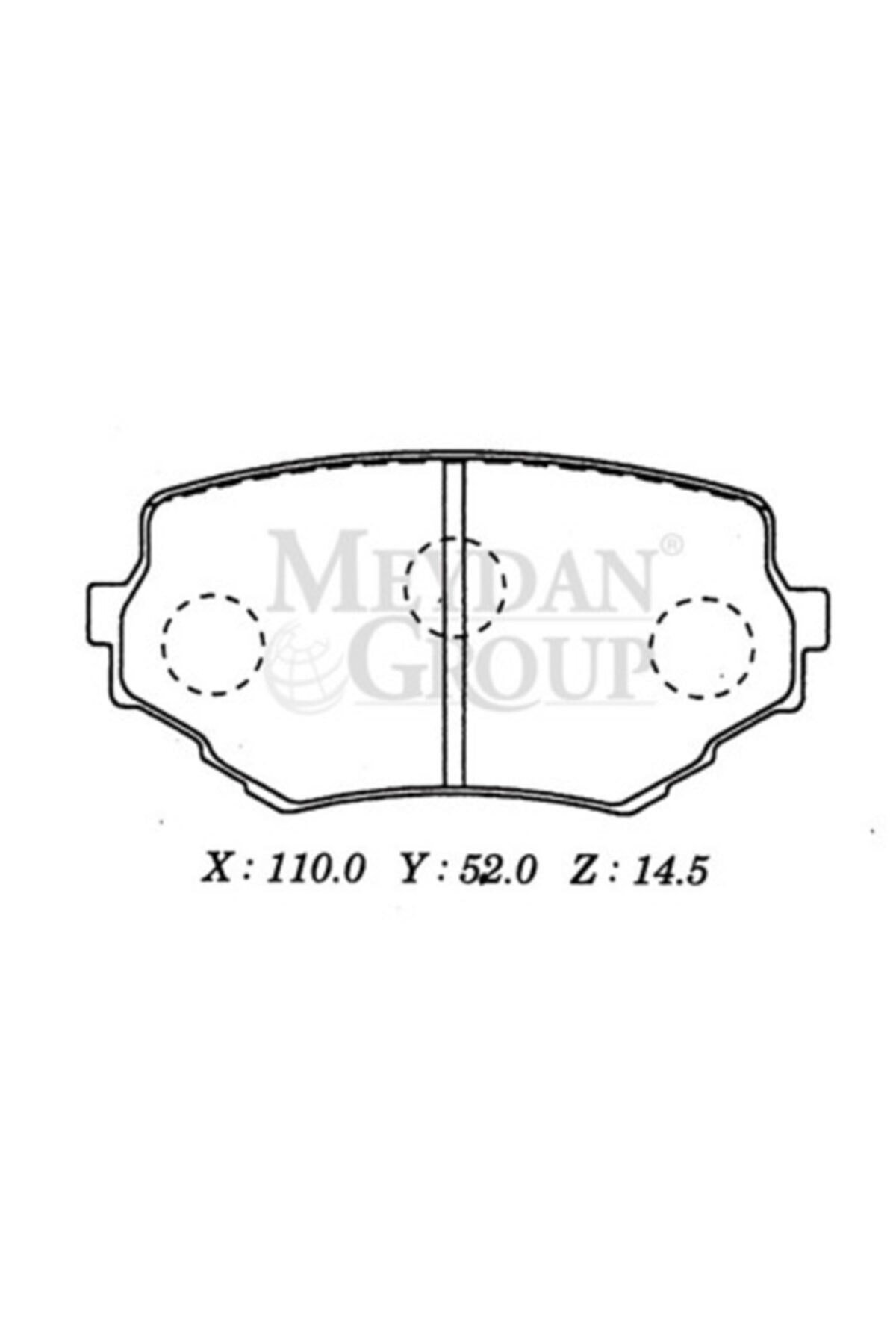 SUZUKI GRAND VITARA- 98/02; ÖN FREN BALATASI GRAND 4KAPI (DİSK) (110X52X14,5) (DAIWA)