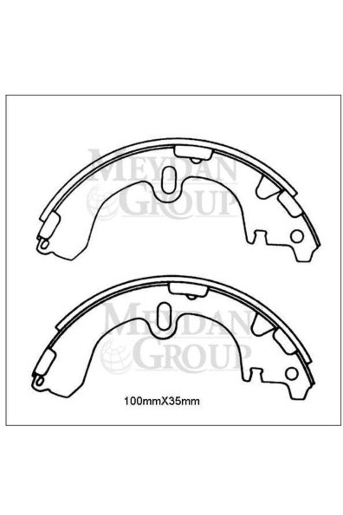 Toyota Corolla Ae111 99/00 Arka Fren Pabucu (100x35) (Daıwa)