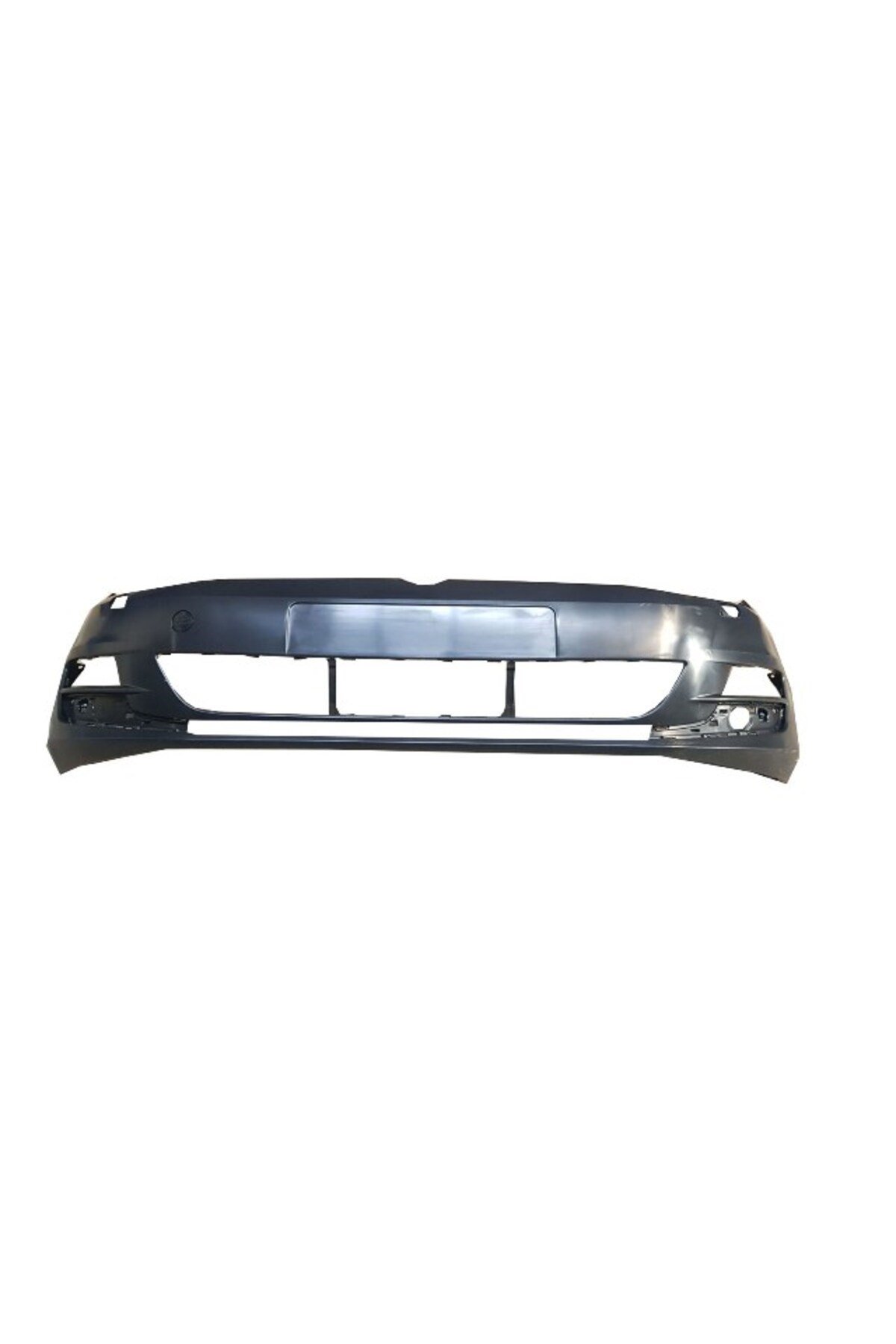 Volkswagen Golf- 7- 13/17; Ön Tampon Siyah (SİS/PANJUR/FAR YIKAMA DELİKLİ/SENSÖR DELİKSİZ) (SIMYI)