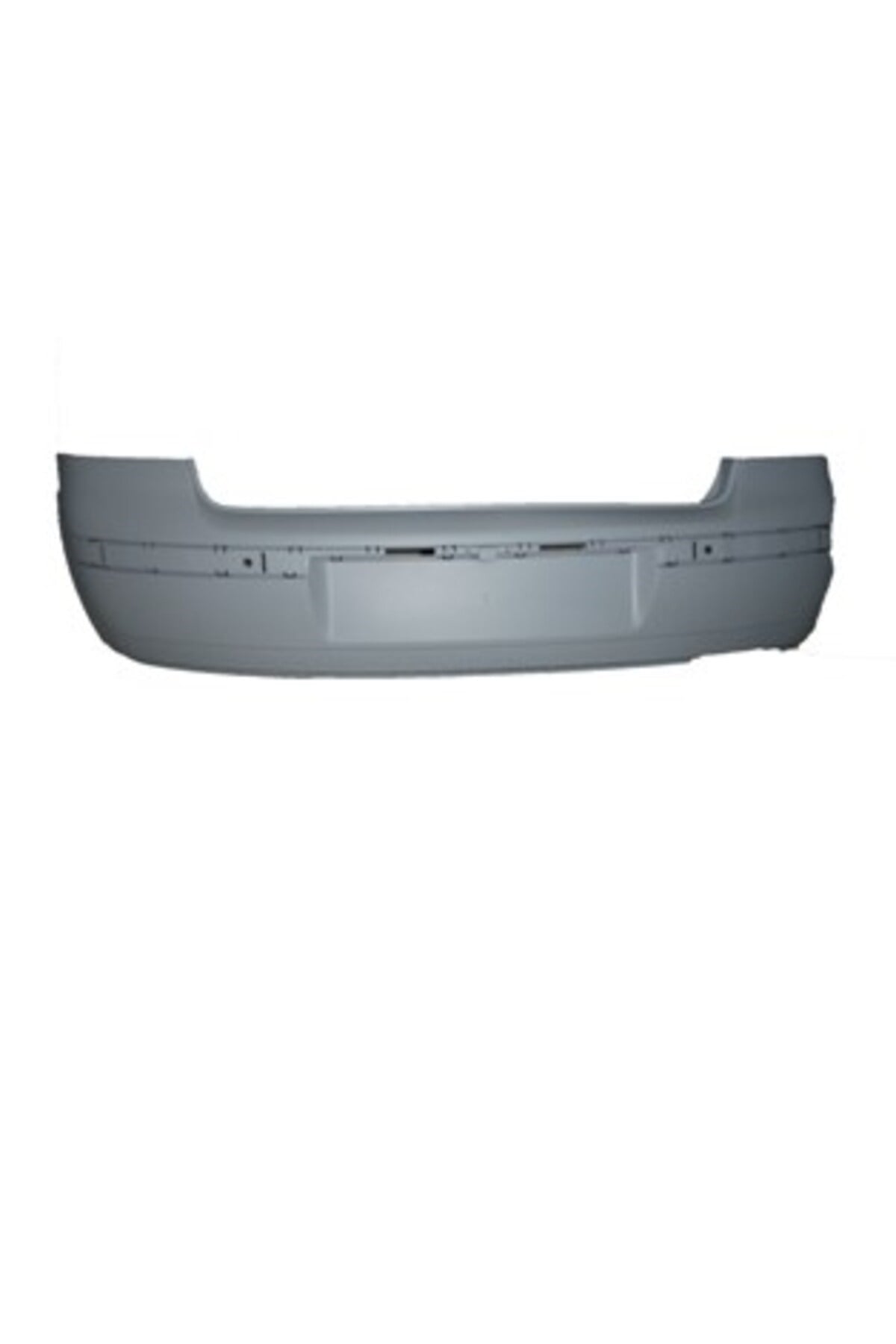 Volkswagen Polo- 5- 02/09; Arka Tampon Gri (Bant Delikli (Plaka Yeri 60 Cm Dikdörtgen 6Q6807417GRU