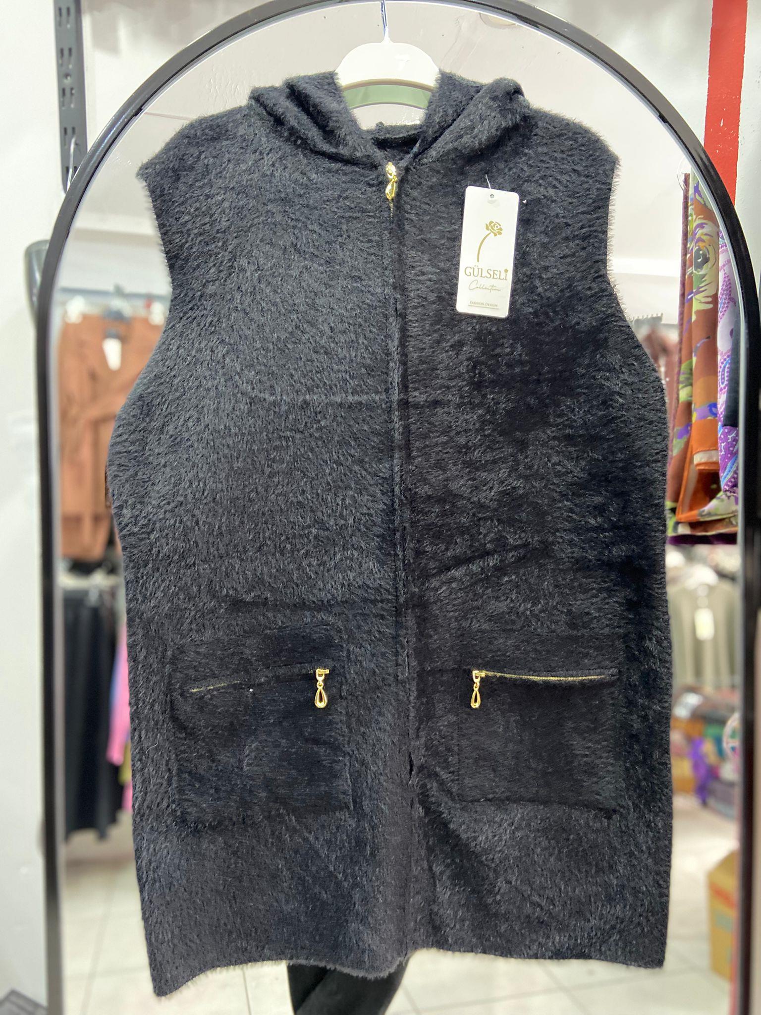 ANGORA YELEK SİYAH