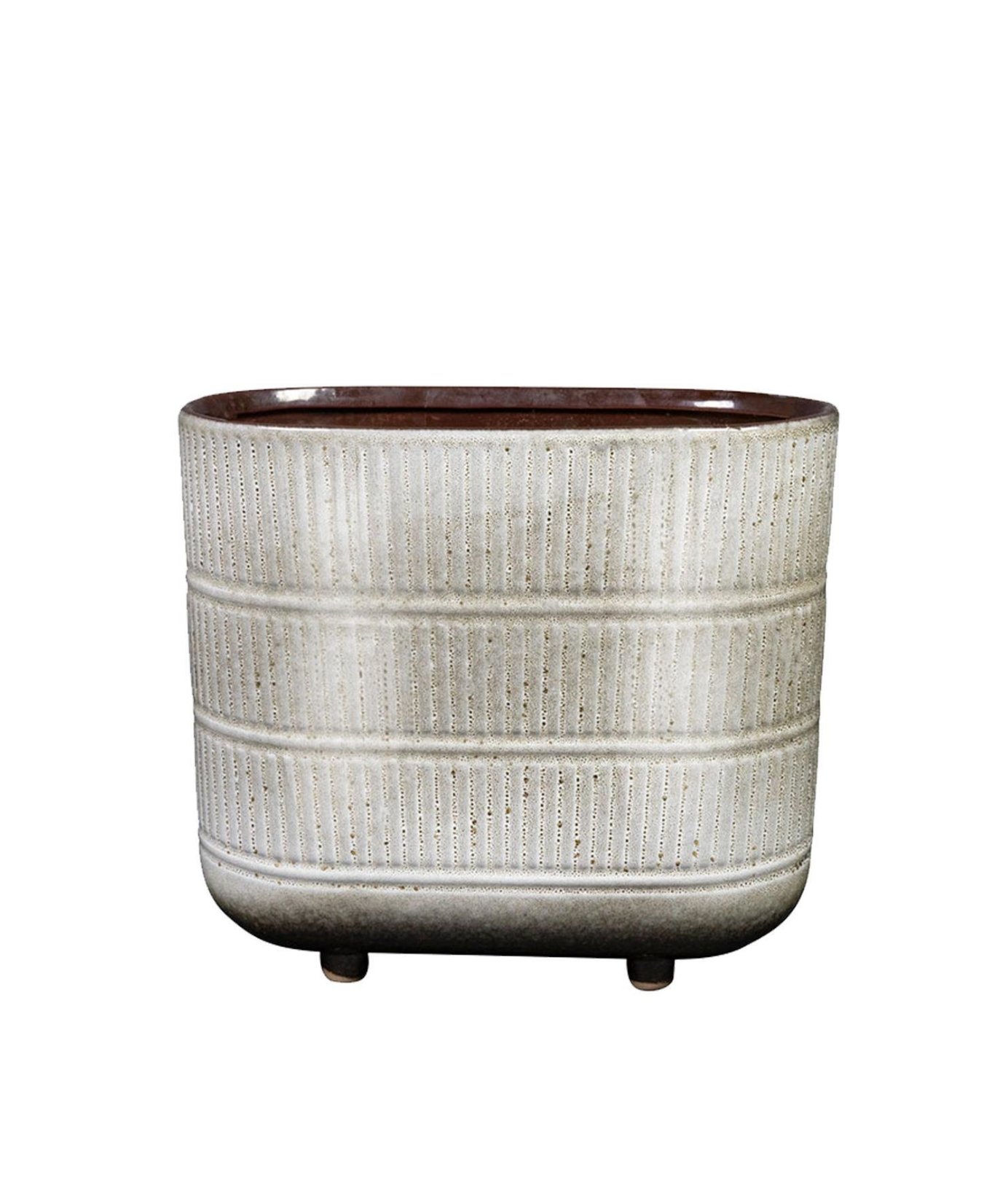 Denise mini ayaklı oval saksı L