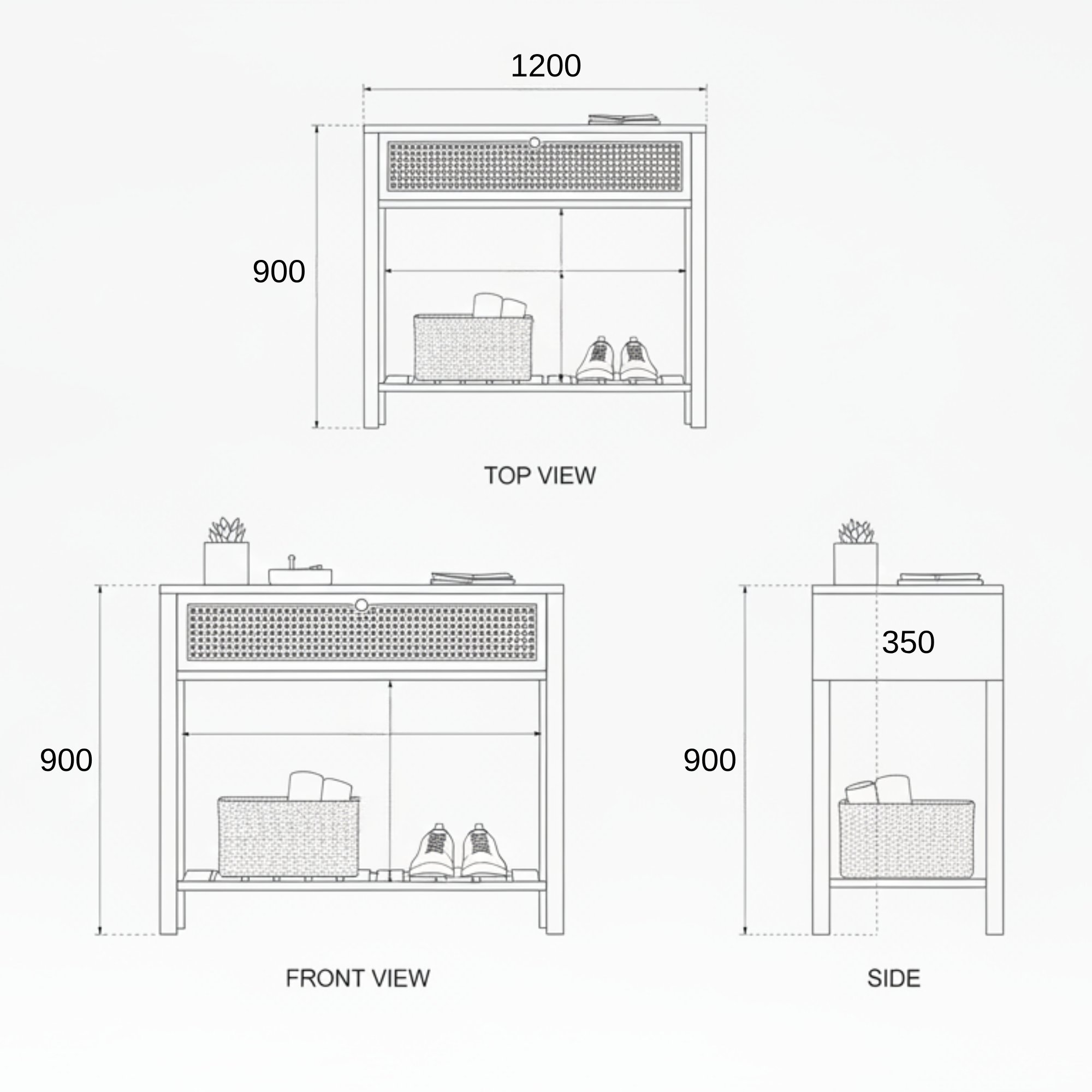 Lagom Terra Entryway Shoe Cabinet