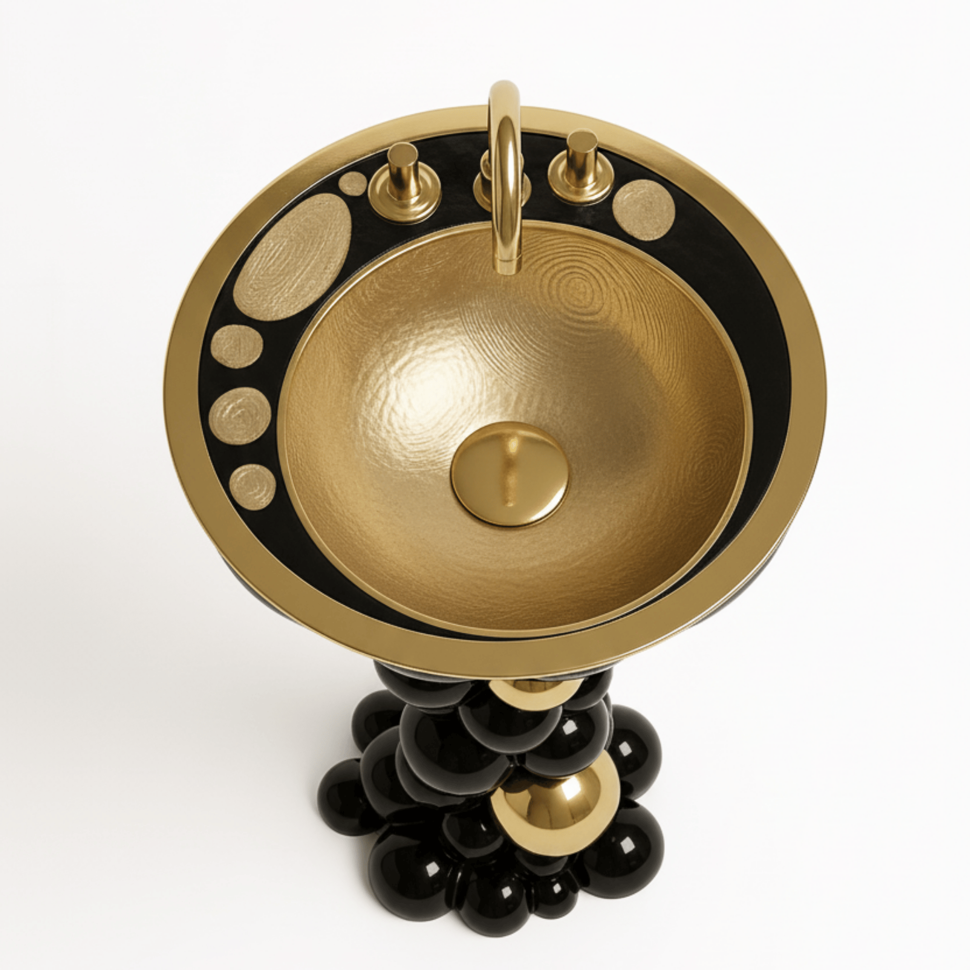 ORBIS NOIRE — Sculptural Marble Basin