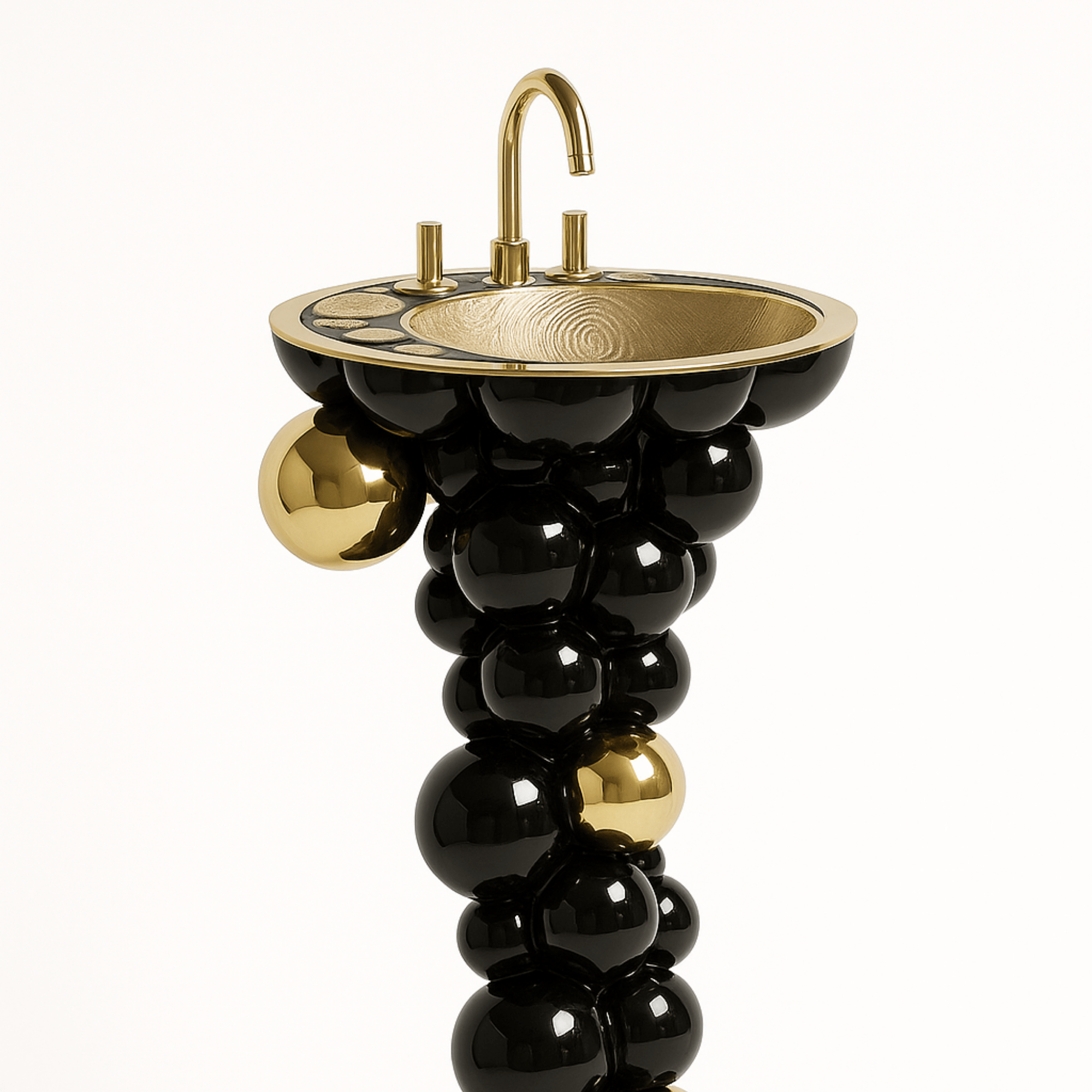 ORBIS NOIRE — Sculptural Marble Basin