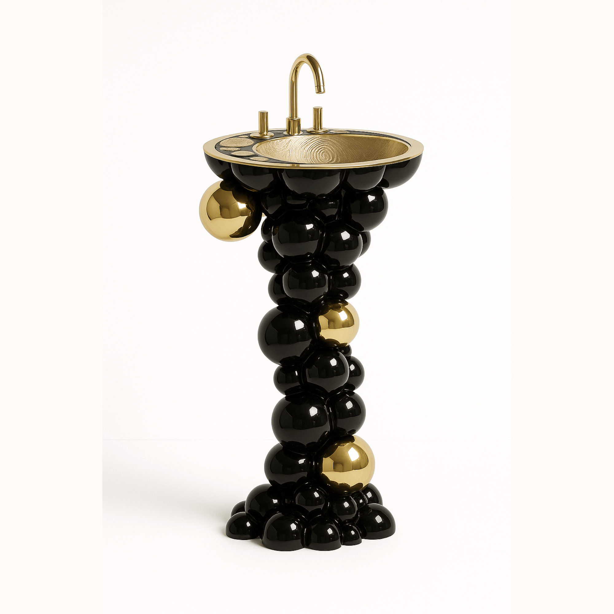 ORBIS NOIRE — Sculptural Marble Basin