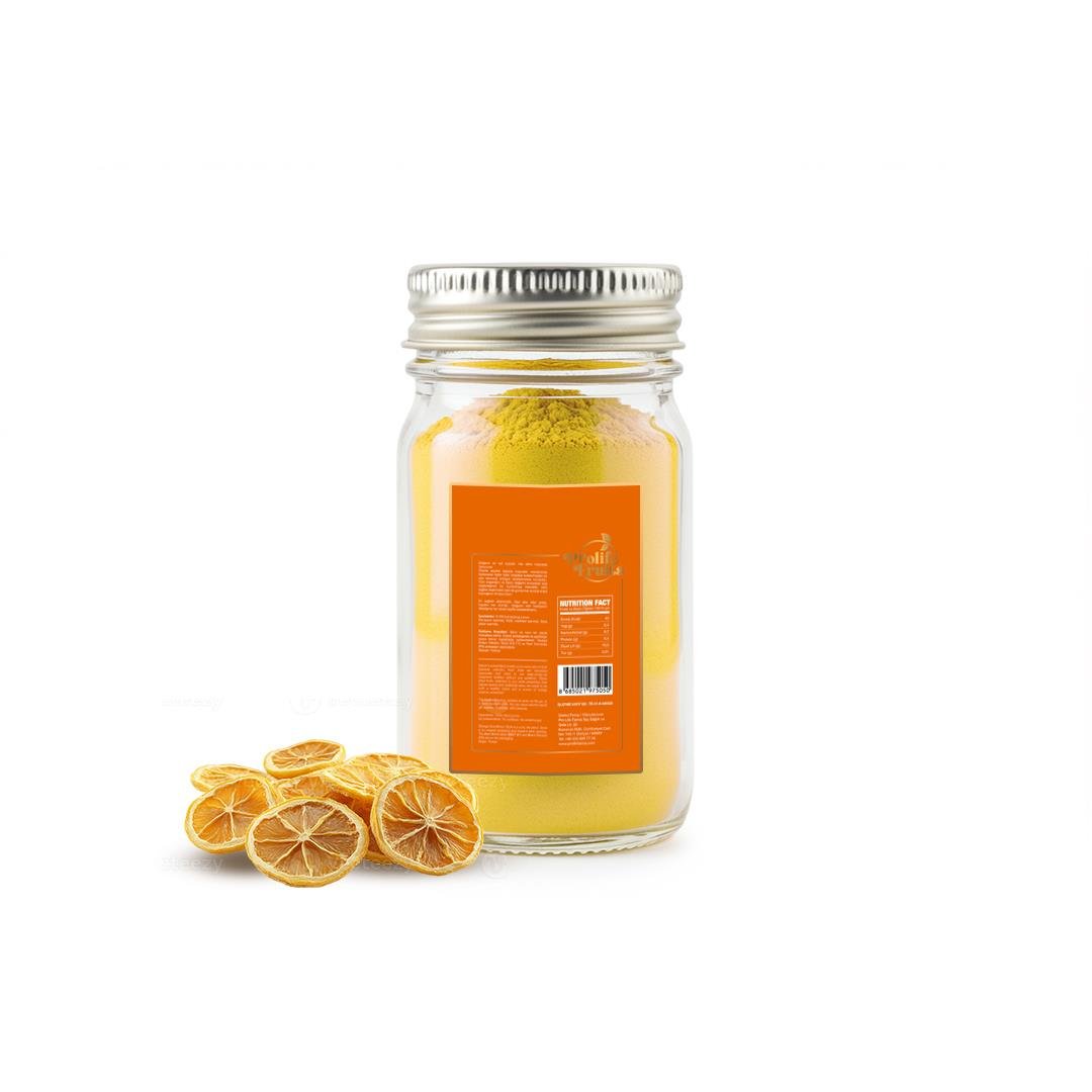 Kurutulmuş Limon Tozu Kavanoz