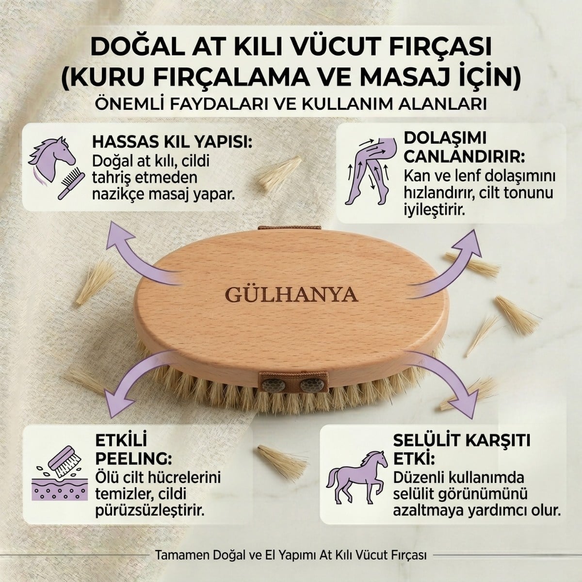 Doğal At Kılı Fırça