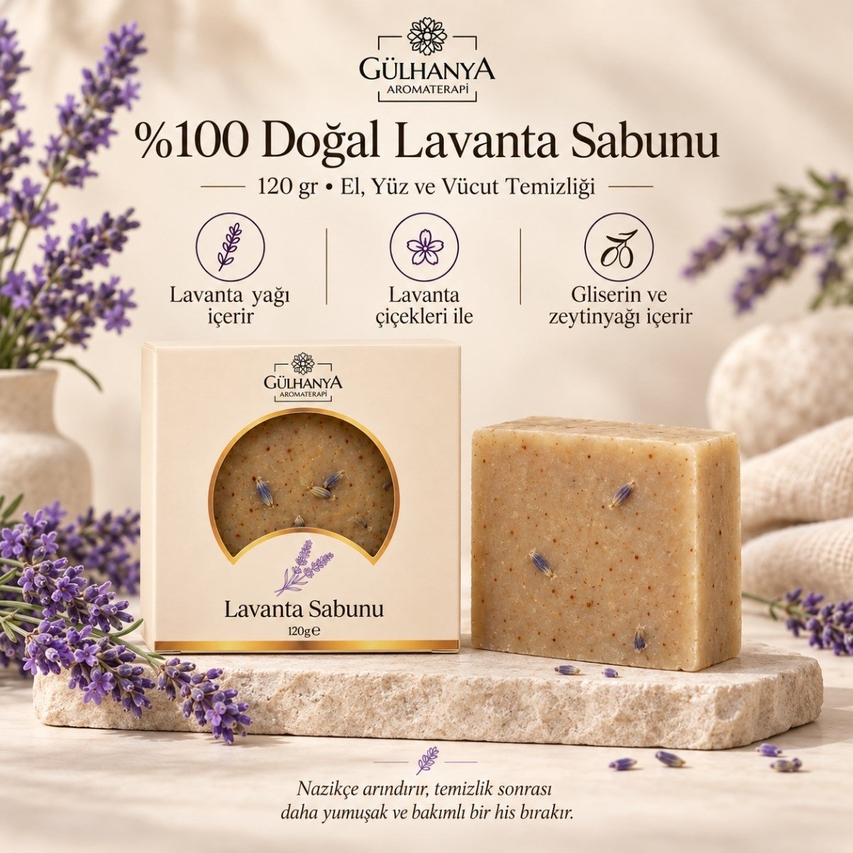 Doğal Lavanta Sabunu 120gr