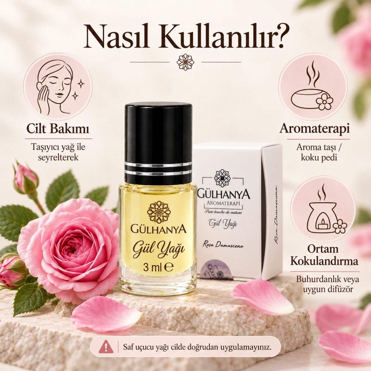 Gül Yağı 3ml Roll-On