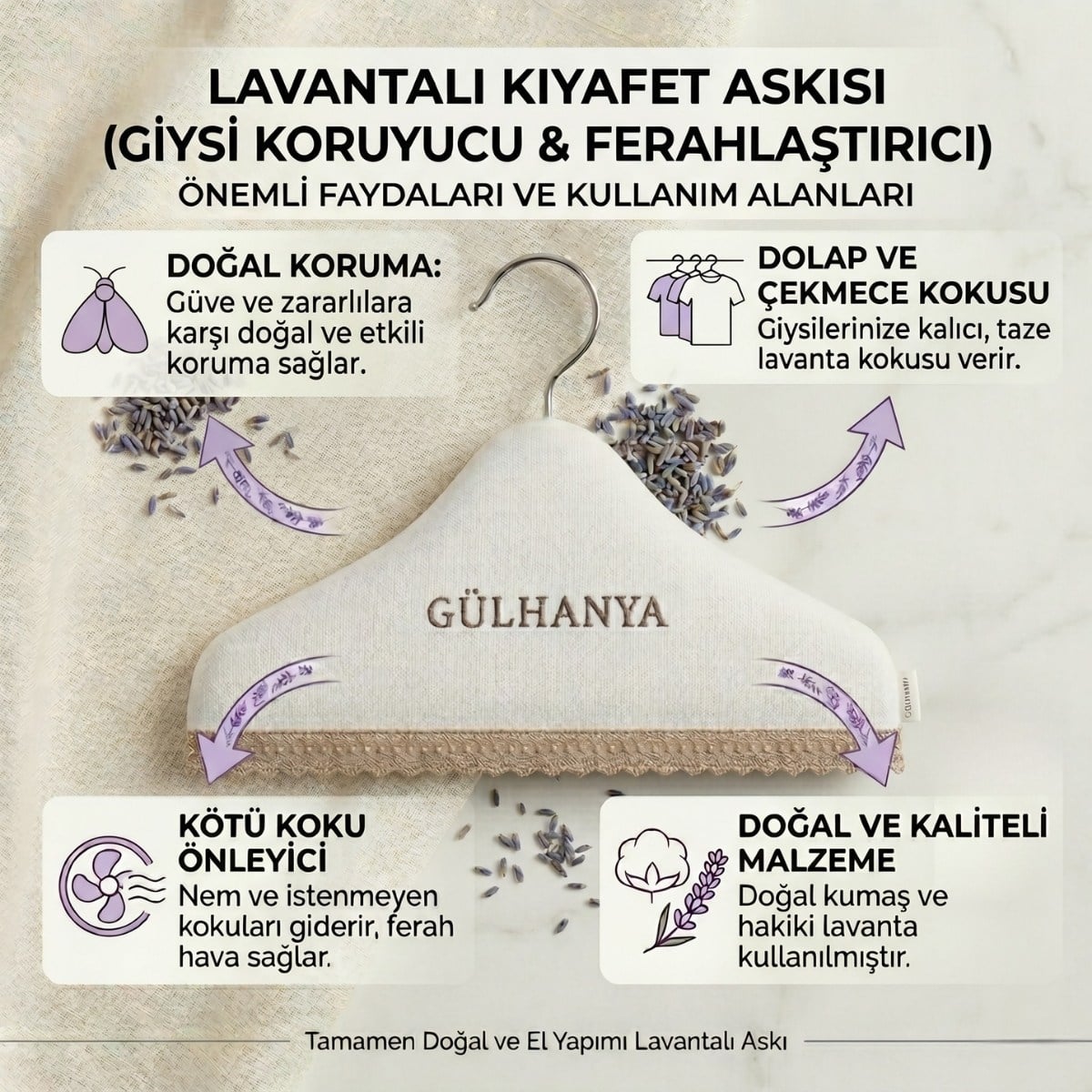 Lavantalı Kıyafet Askısı