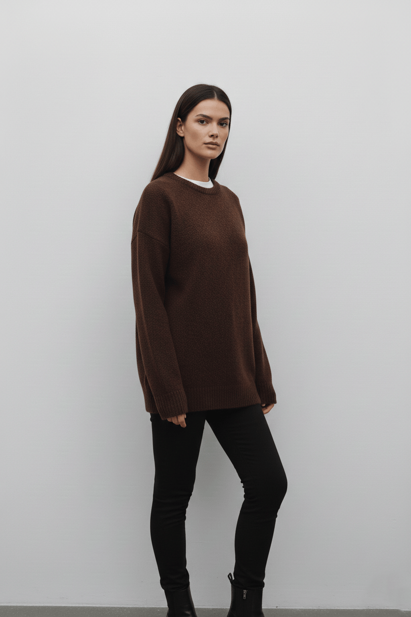 Kadın  Oversize Triko Kazak