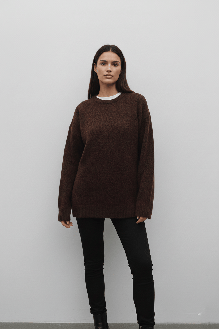 Kadın  Oversize Triko Kazak