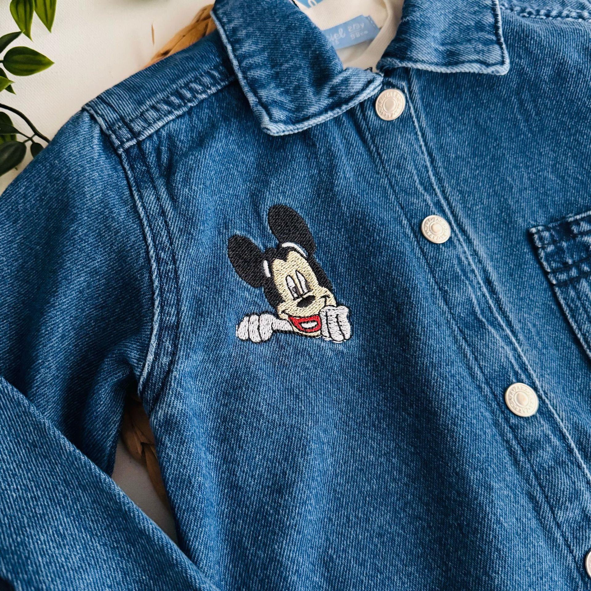 Esnek Denim Kumaş Takım - Mavi
