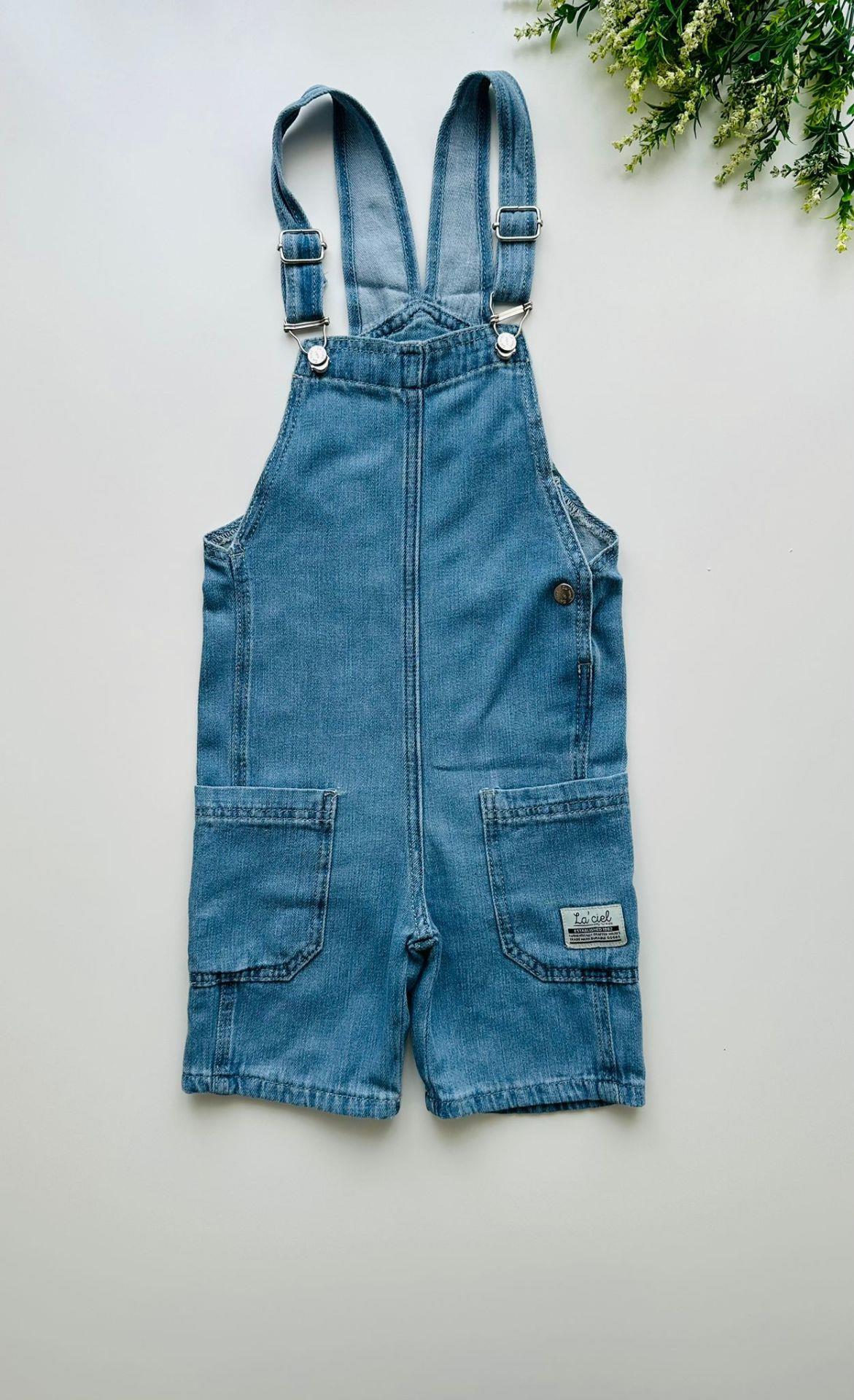 Laciel Paris Kısa Bacaklı Denim Salopet