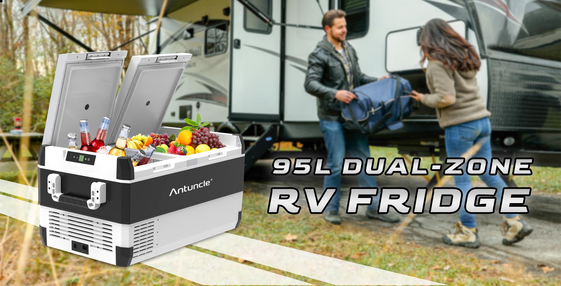 Antuncle FC95 95L Kompresörlü Taşınabilir Karavan ve Araç Buzdolabı