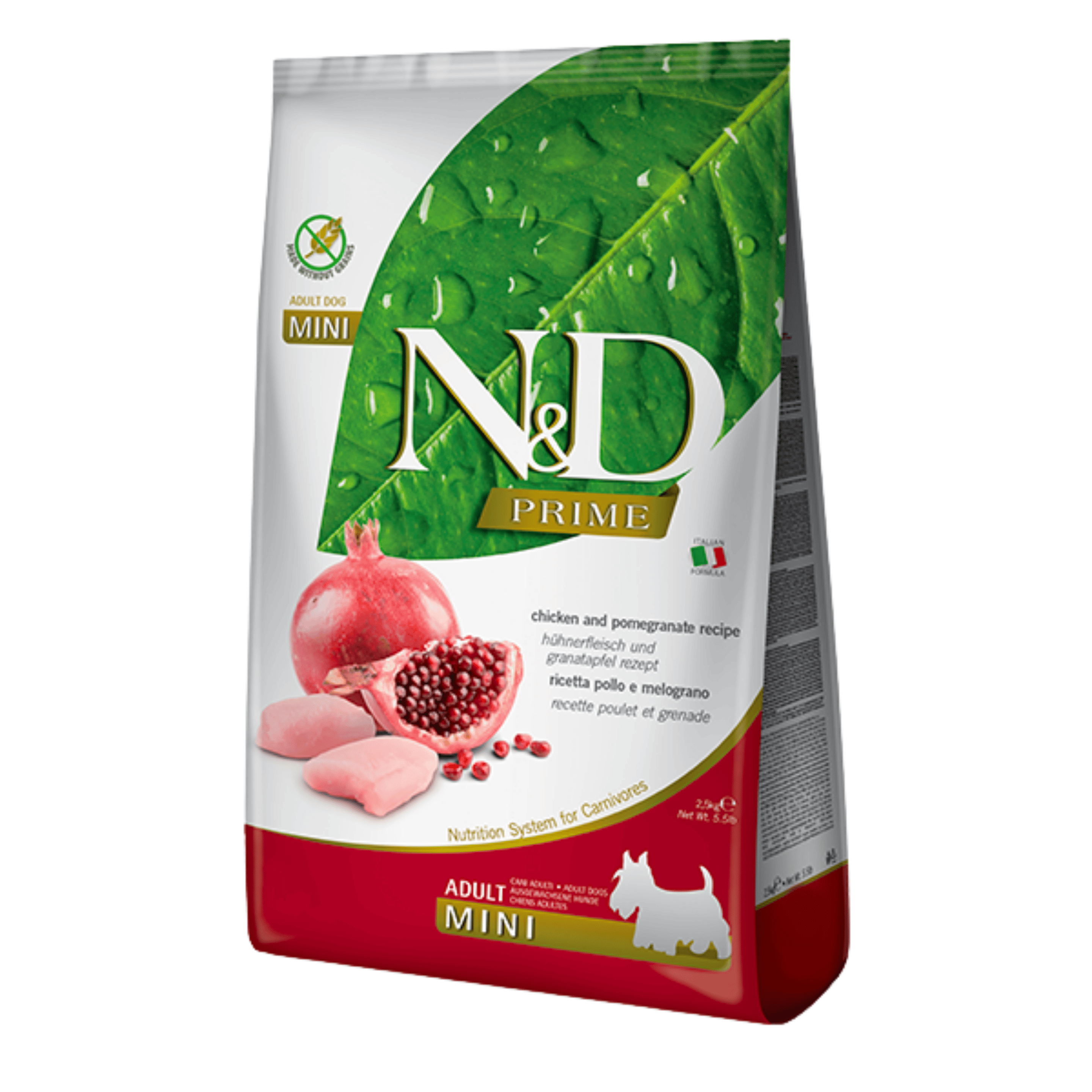 N&D Tavuk ve Narlı Küçük Irk Yetişkin Köpek Maması 2,5 kg