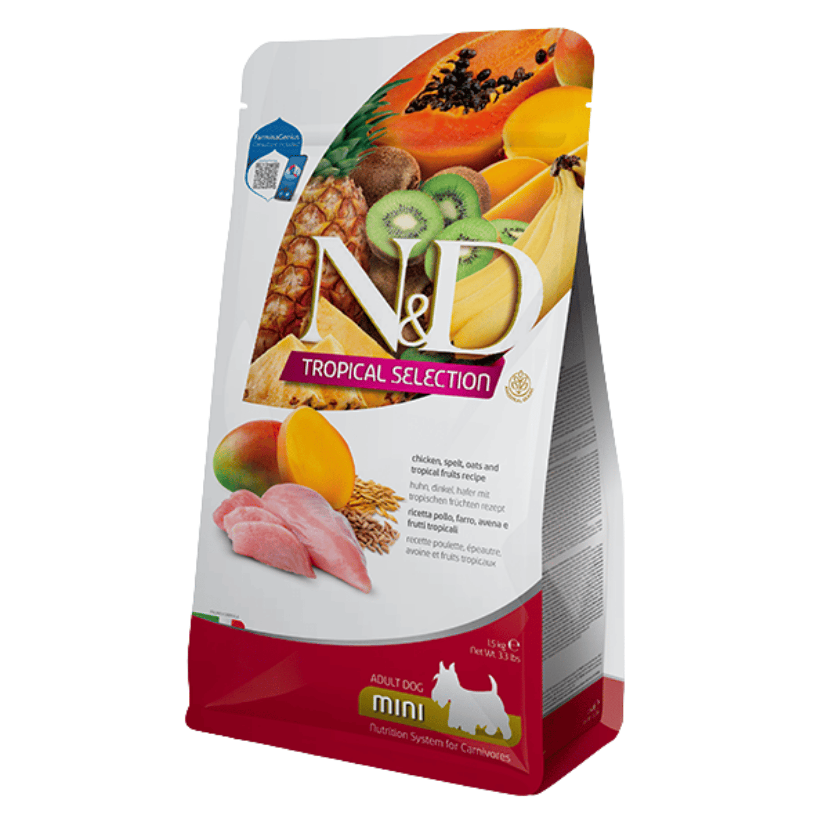 N&D Tropical Tavuklu Mini Irk Yetişkin Köpek Maması 1.5 kg