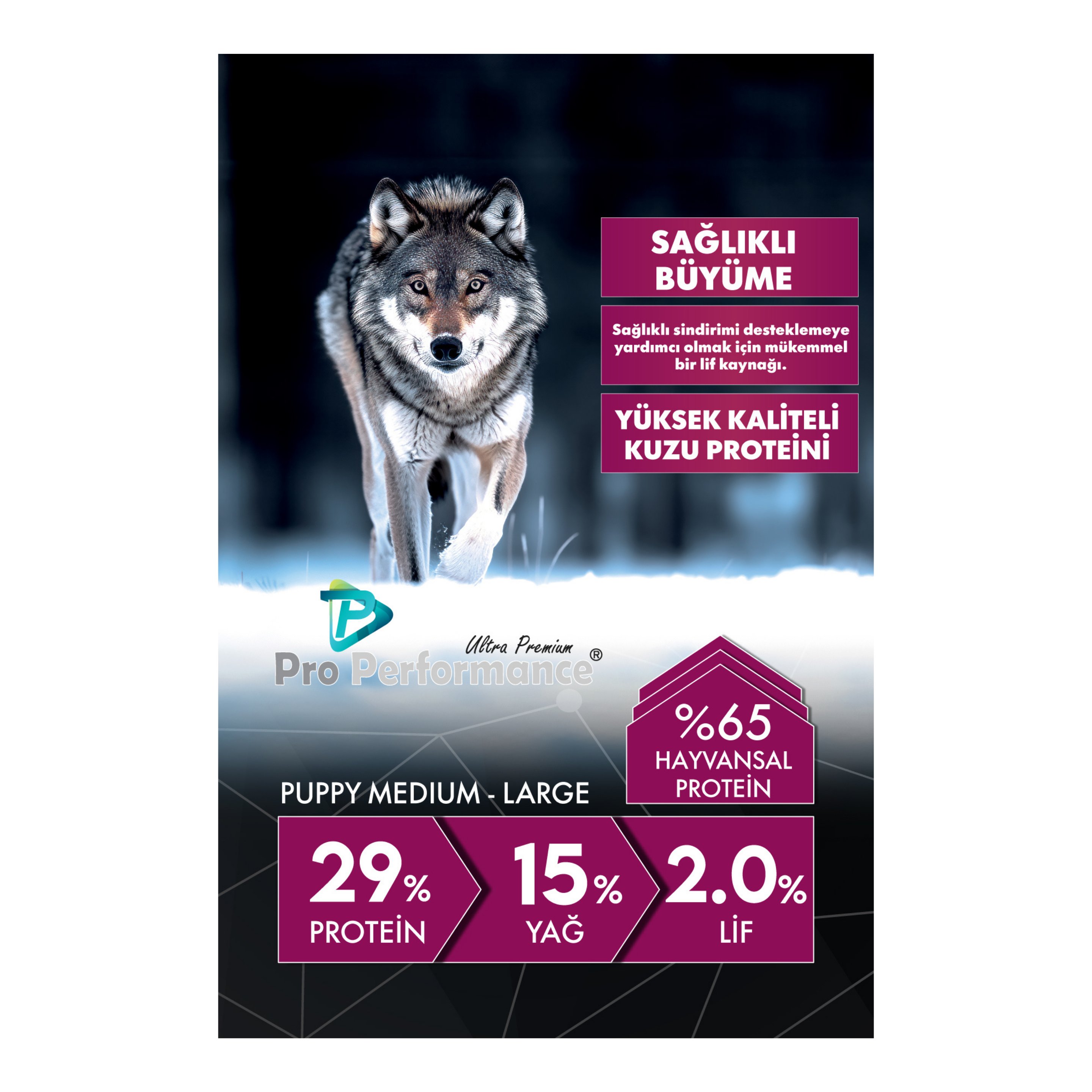 Pro Performance Puppy Dog Medium & Large Lamb & Blueberry 12 Kg