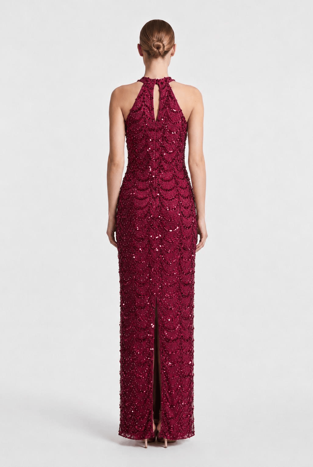 Bordo Payetli Abiye Abiye P-0000018542-BORDOBRD38