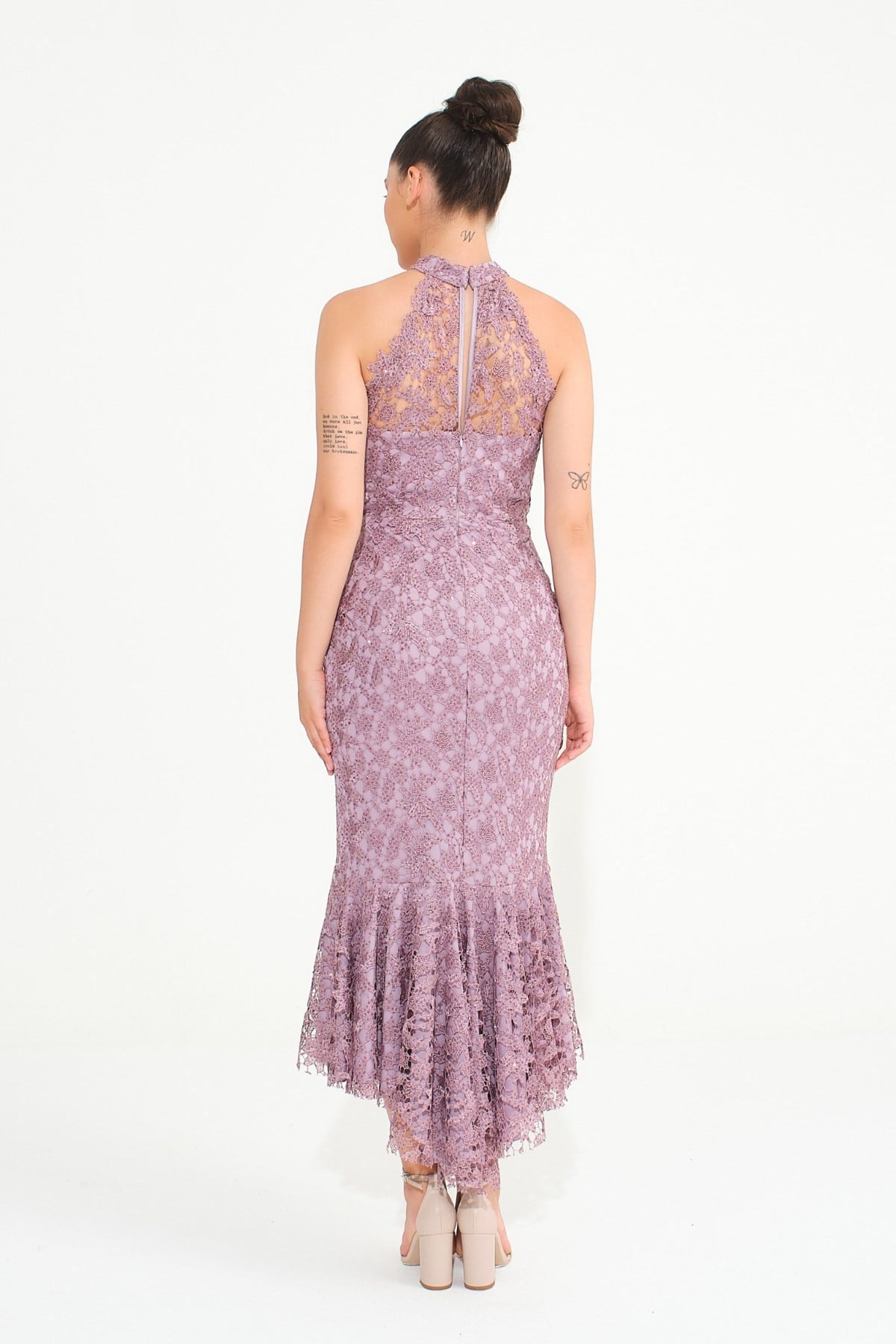 Gül Halter Yaka Güpürlü Abiye Abiye P-0000008232-GÜLGÜL42