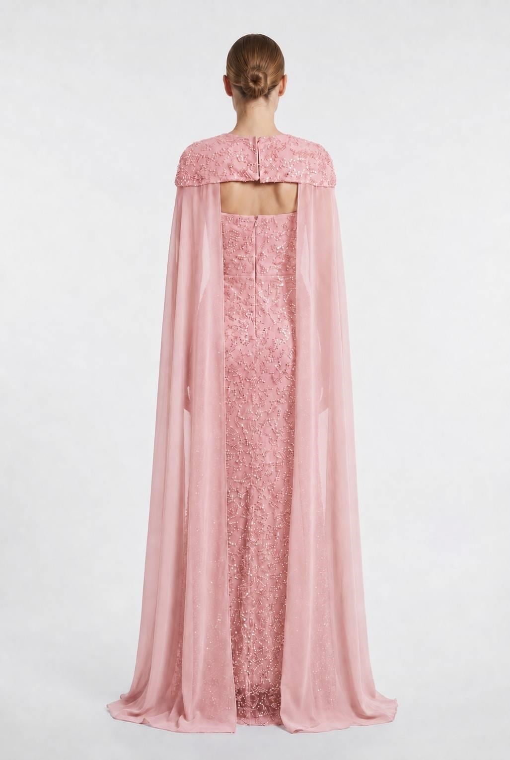 Pembe Pelerinli Pul Payet Abiye Abiye P-0000018467-PEMBEPMB42