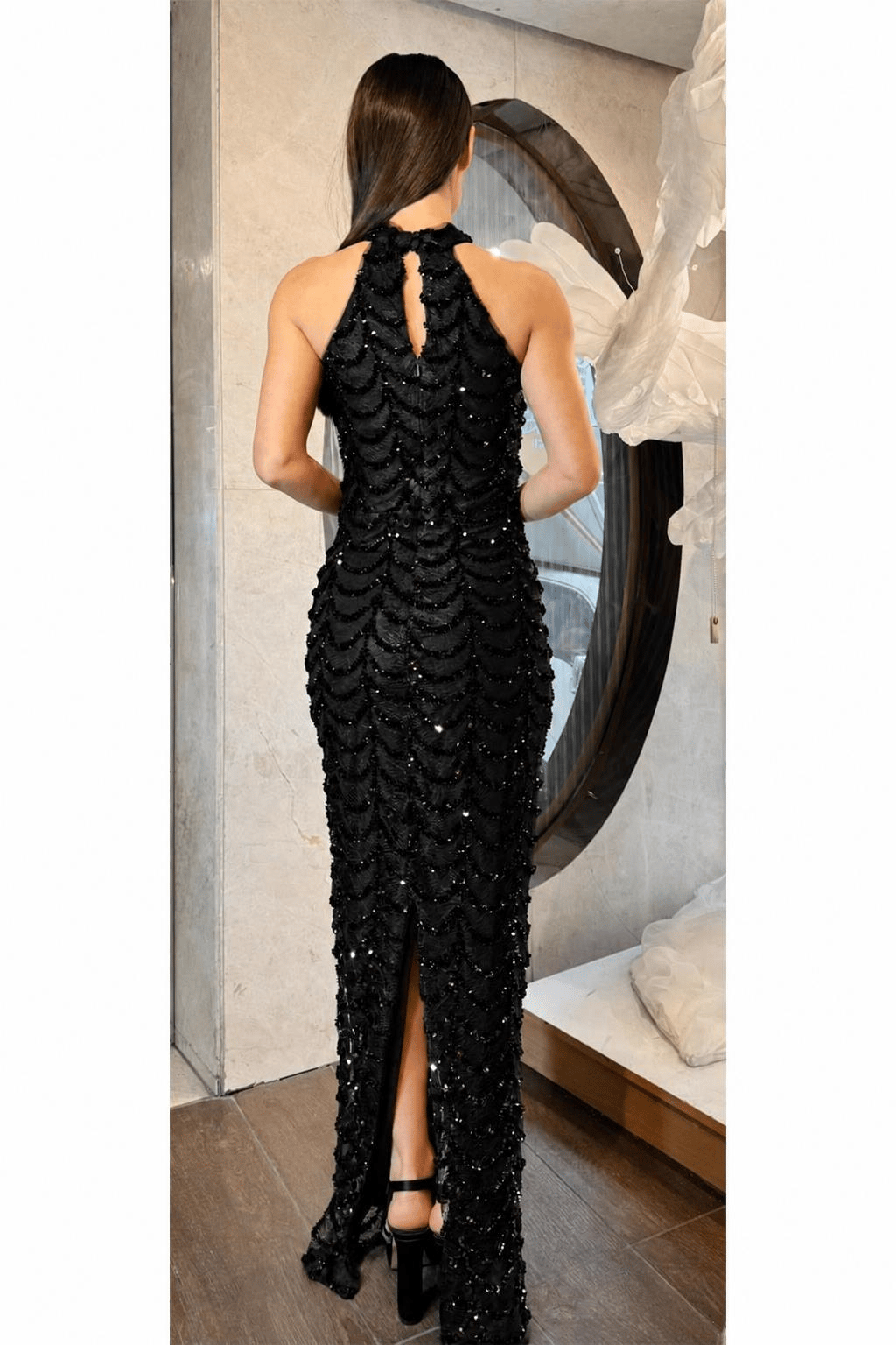 Siyah Payetli Abiye Abiye P-0000018542-SİYAHSYH38