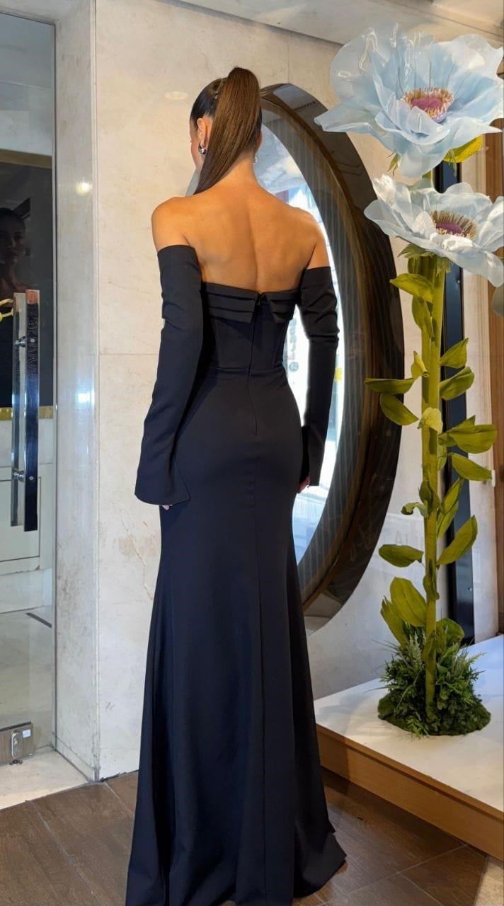 Siyah Transparan Abiye Abiye P-0000016706-SİYAHSYH42