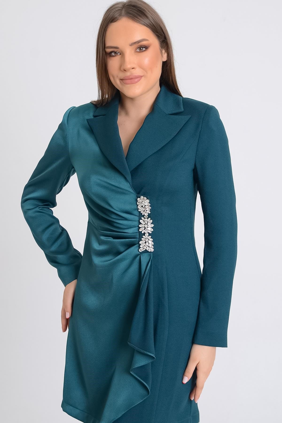 Zümrüt Pantolonlu İkili Takım Abiye P-0000008199-ZÜMRÜTzmr40