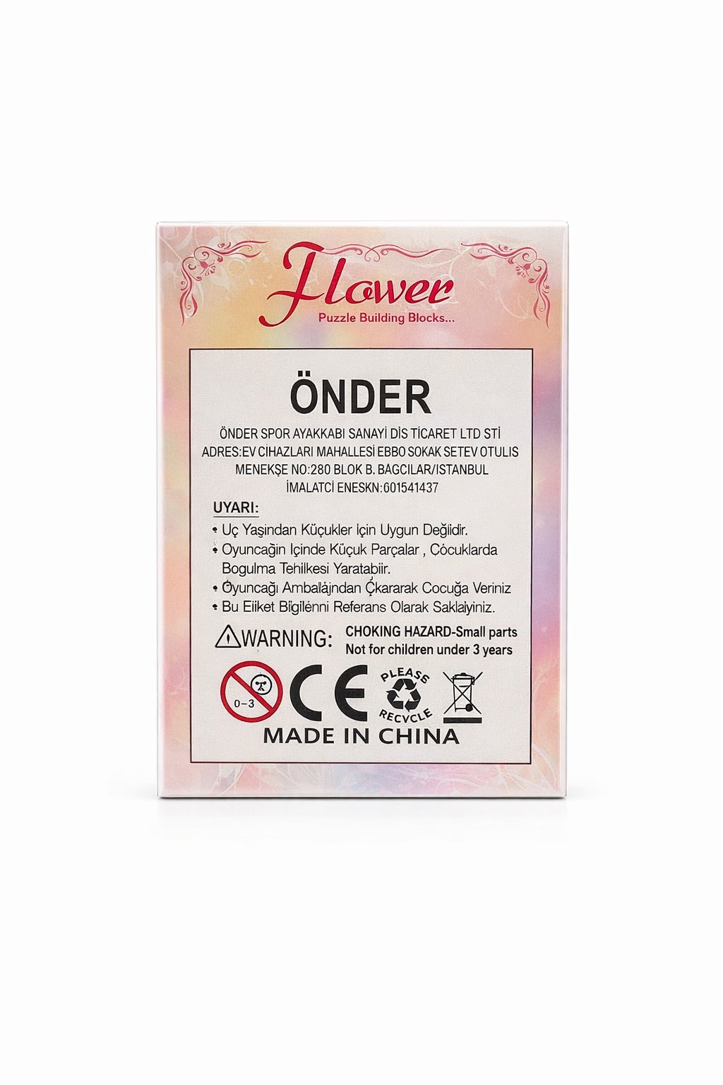 144 Parça Kırmızı & Pembe Çiçek Puzzle