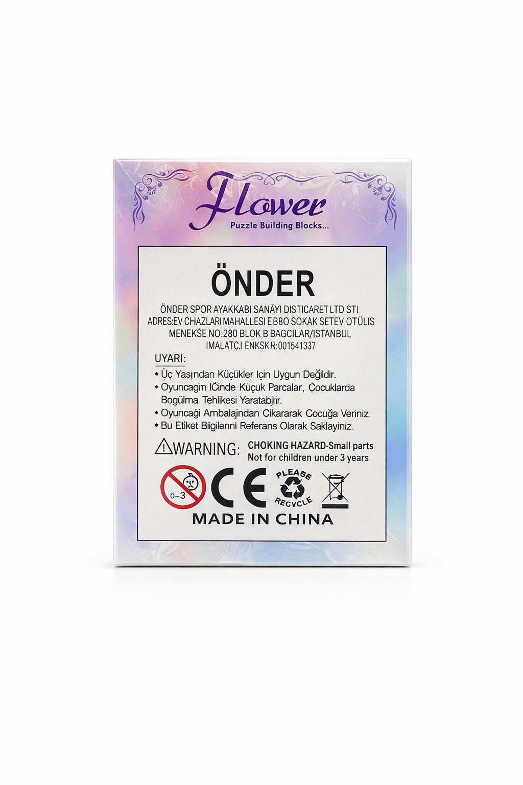 144 Parça Yeşil & Kırmızı Çiçek Puzzle