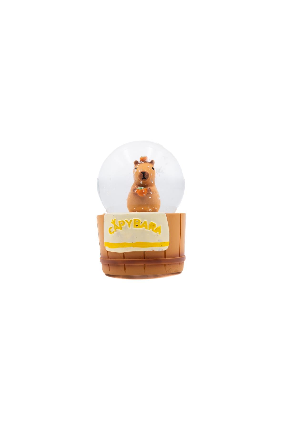 Capybara Sarı Kar küresi
