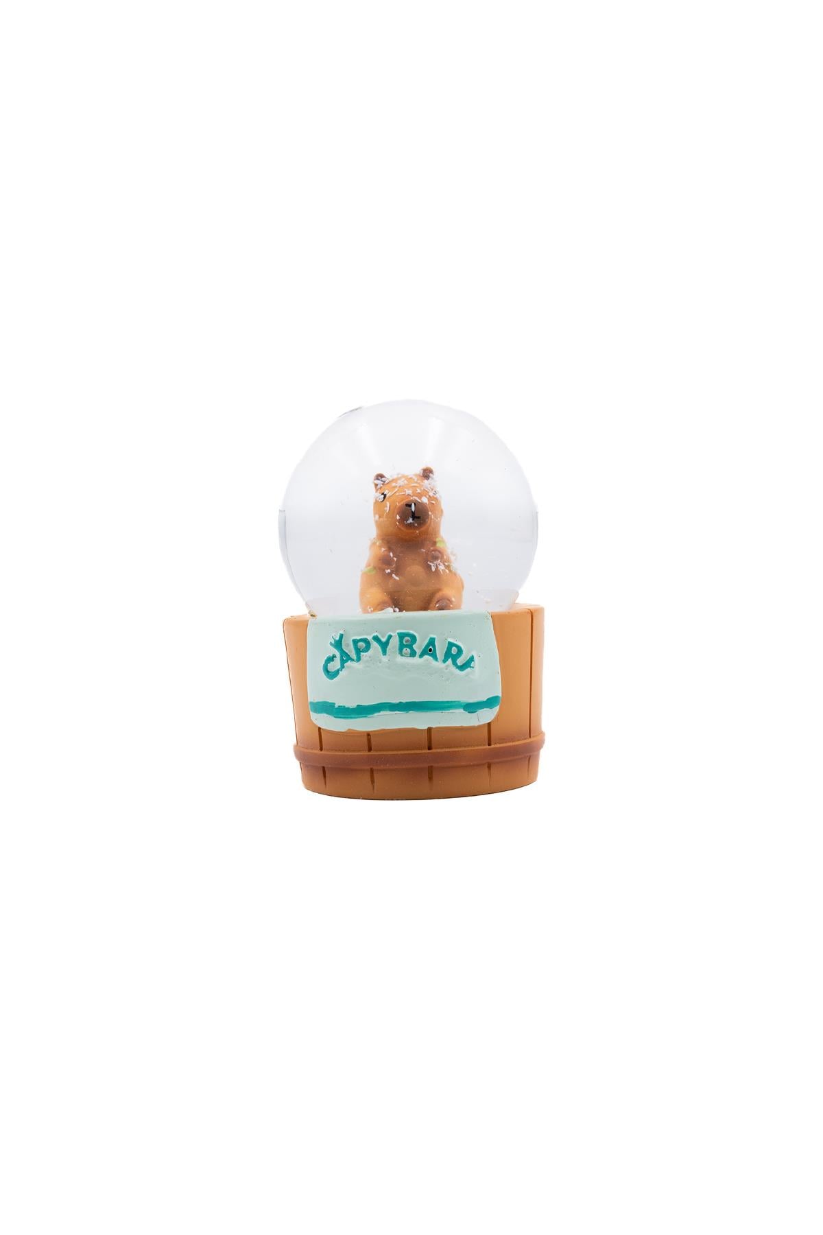 Capybara Yeşil Mini Kar küresi