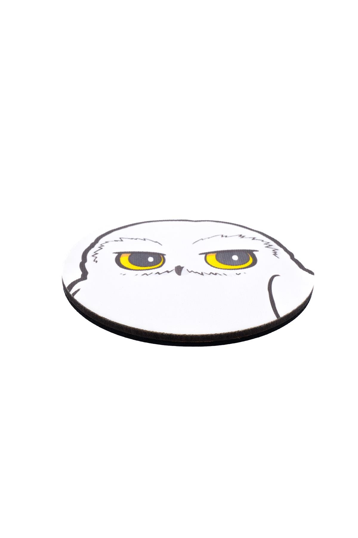 Harry Potter Hedwig Ahşap Bardak Altlığı
