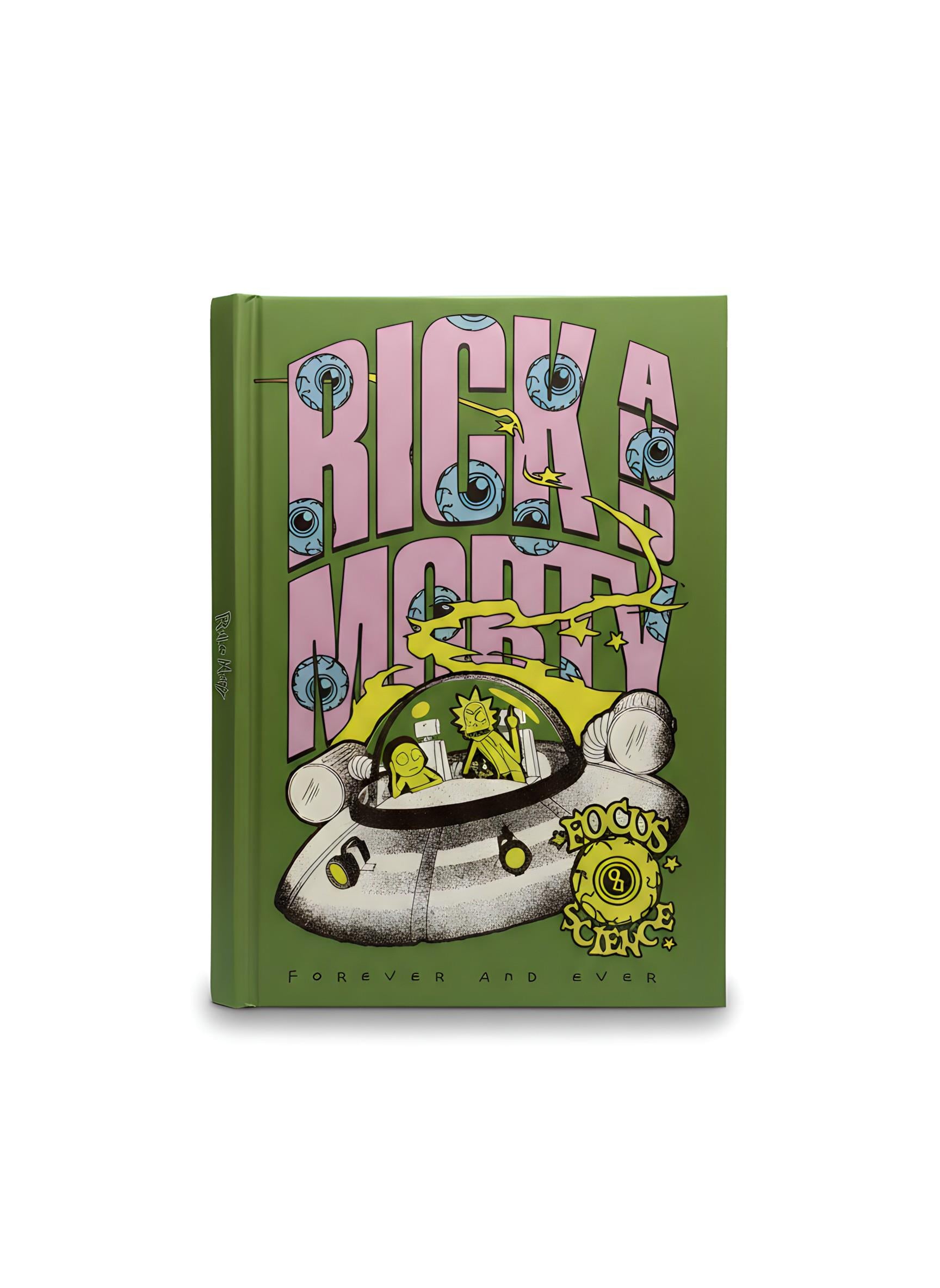 Rick & Morty Focus On Science Sert Kapak Çizgili Defter