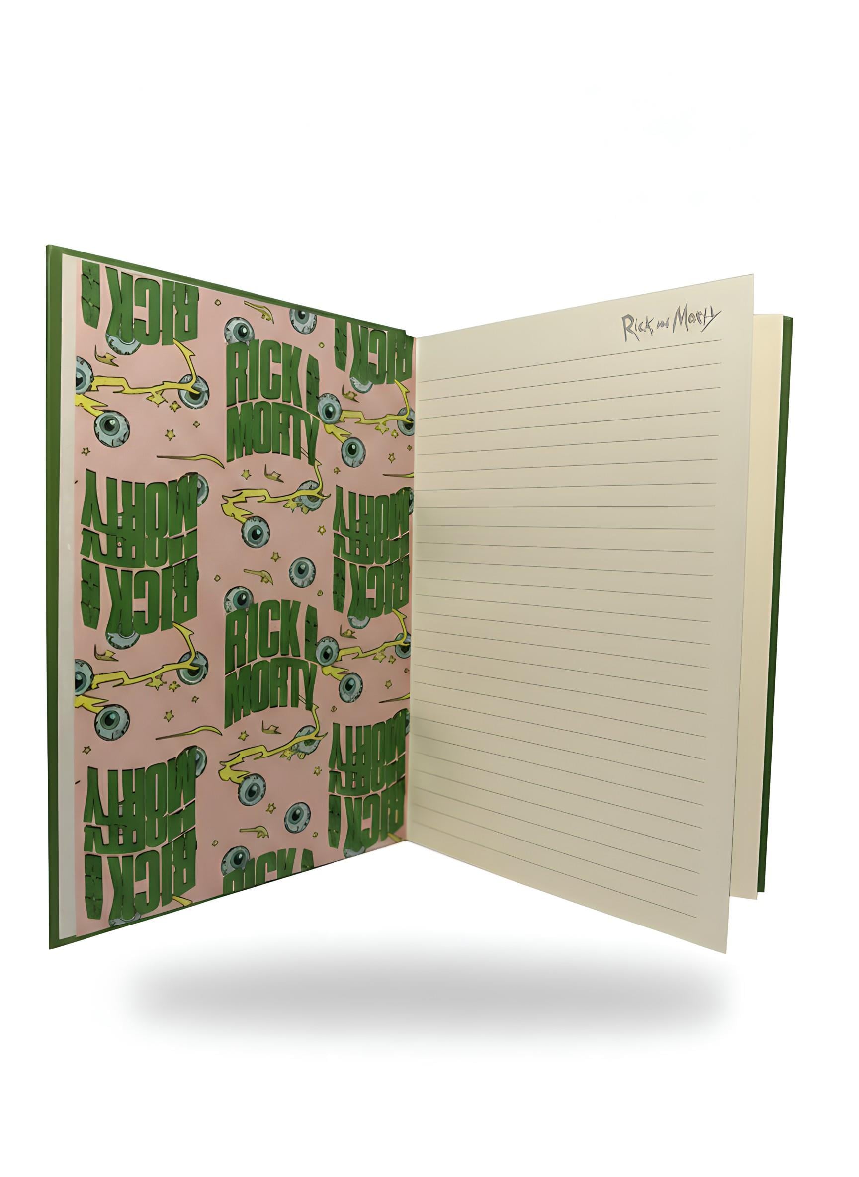 Rick & Morty Focus On Science Sert Kapak Çizgili Defter