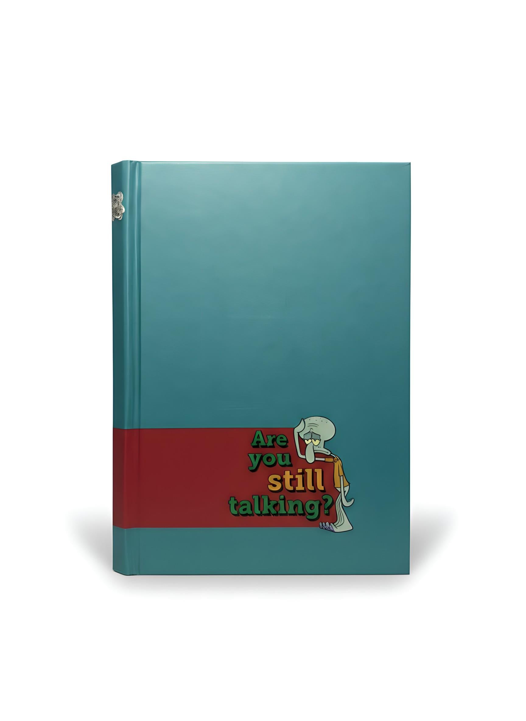 Sponge Bob Are You Still Talking Sert Kapak Çizgili Defter