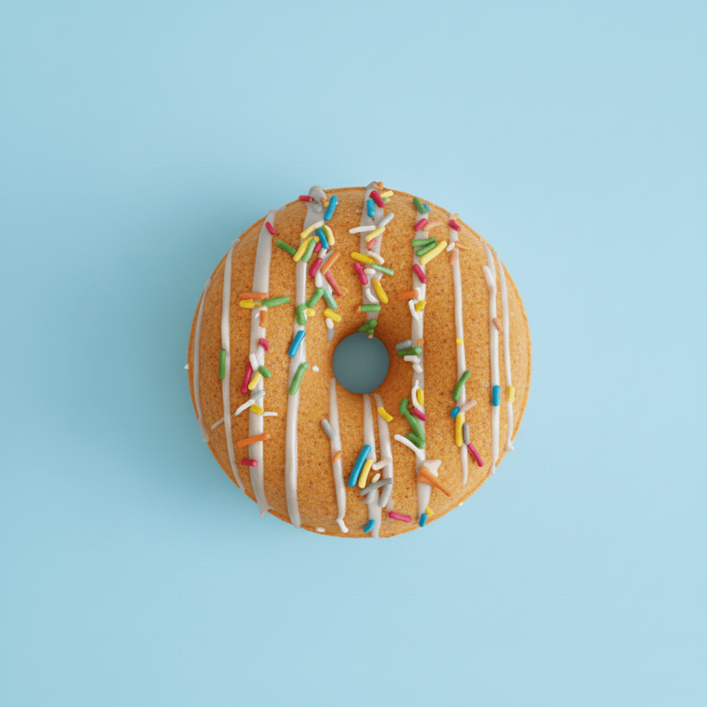 Donut Banyo Topu Amber 