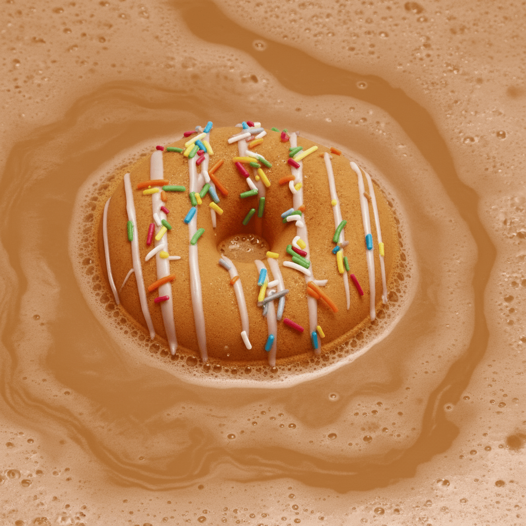 Donut Banyo Topu Amber 