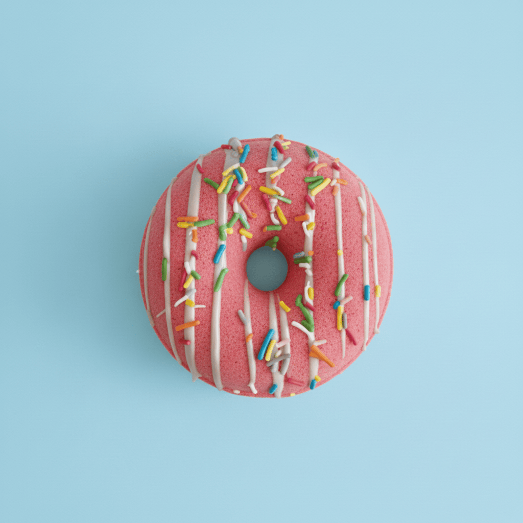 Donut Banyo Topu Gül