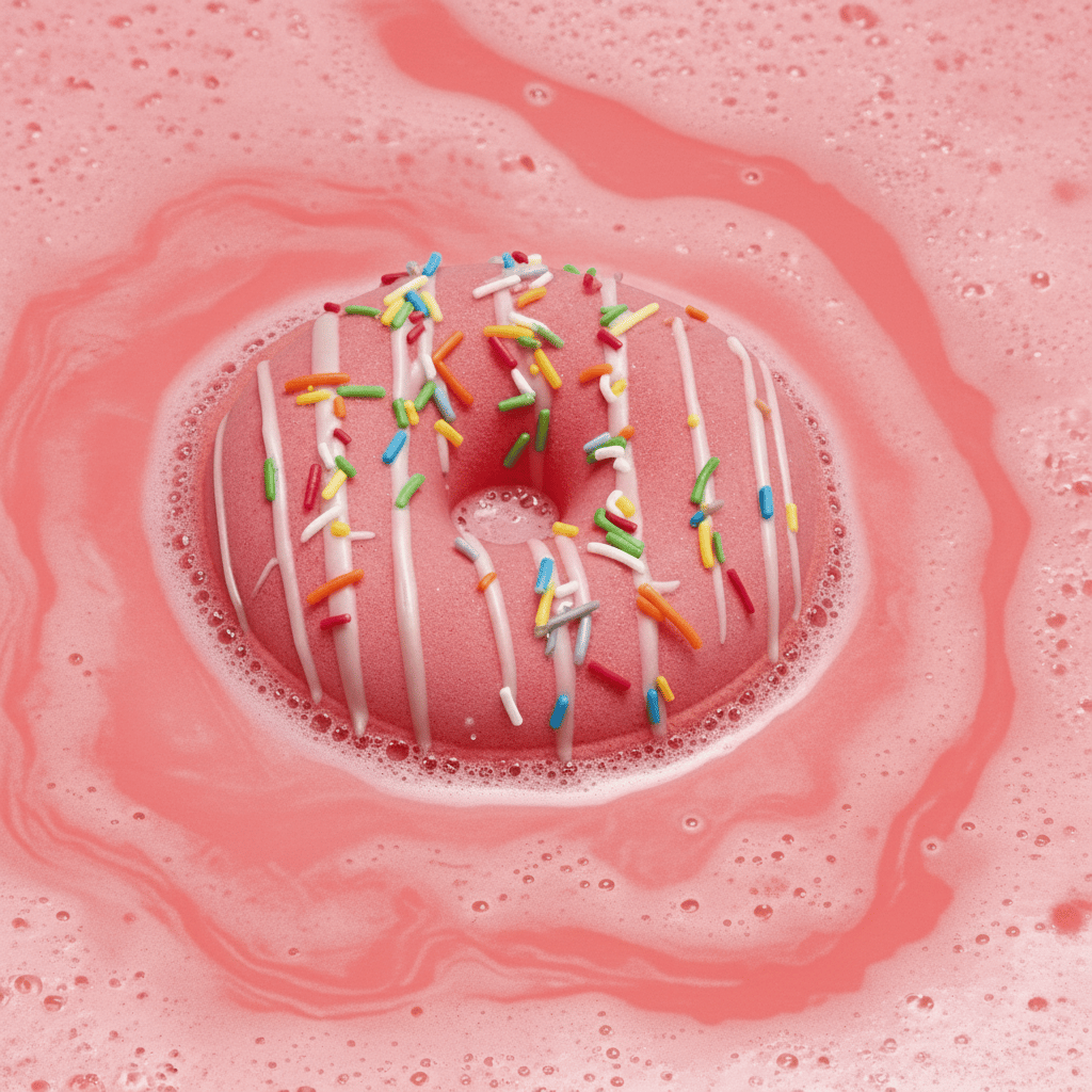 Donut Banyo Topu Gül