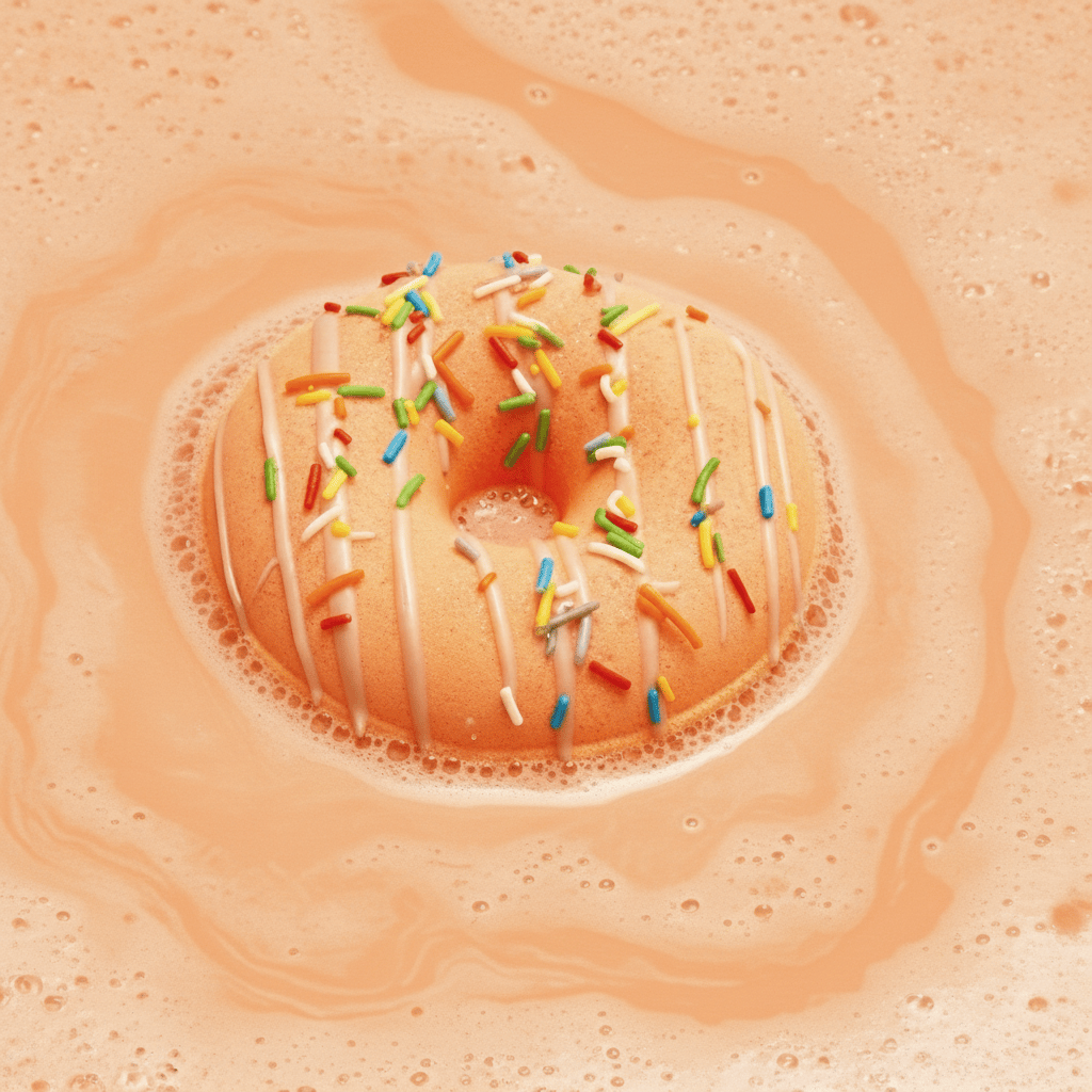 Donut Banyo Topu Portakal