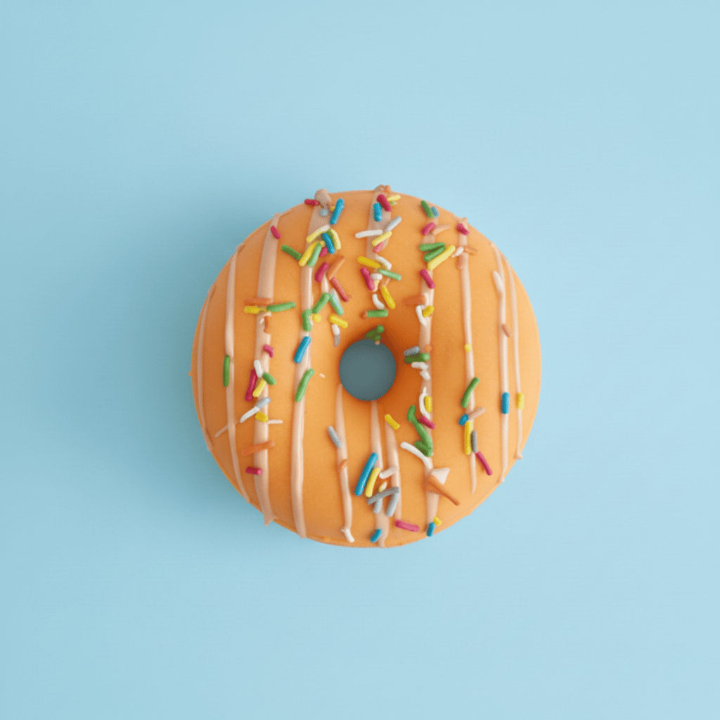 Donut Banyo Topu Portakal