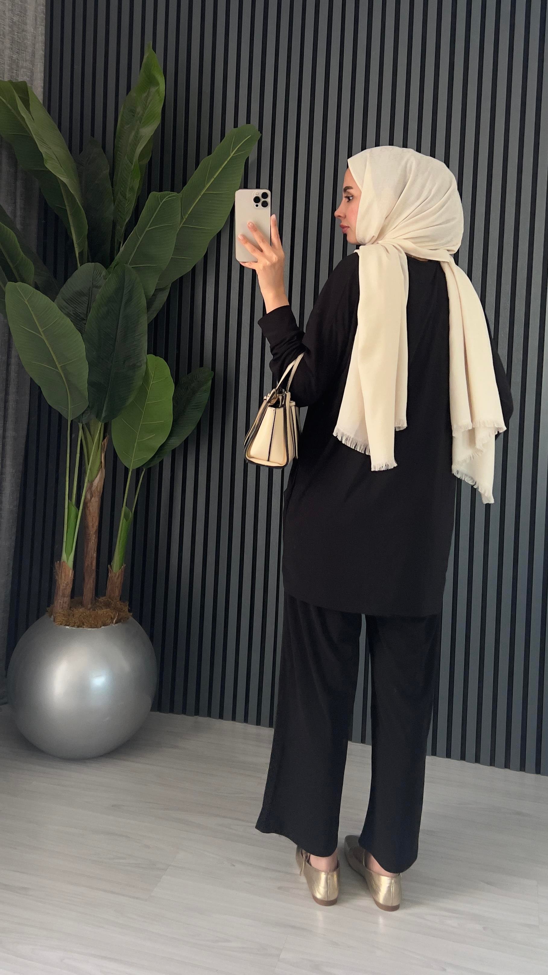 Sandy Pantolon Takım | Siyah