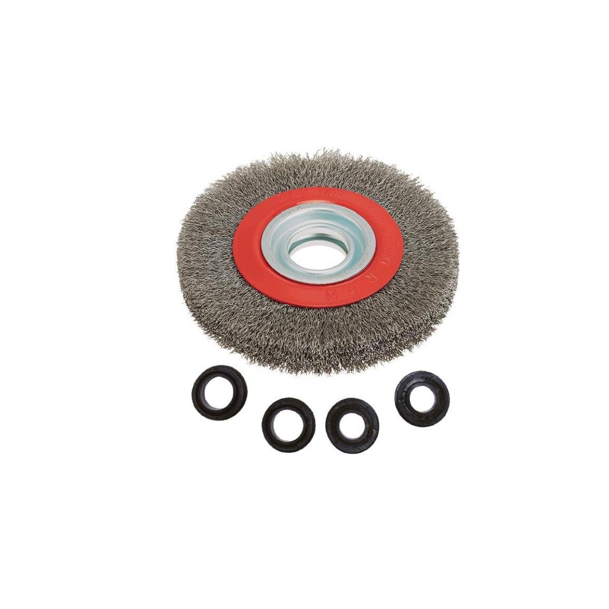 TOWER GRİ SAÇAKLI DAİRE TEL FIRÇA 175 MM -10 ADET 