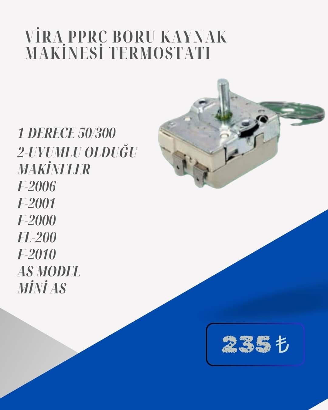 VİRA PPRC BORU KAYNAK MAKİNESİ TERMOSTATI 