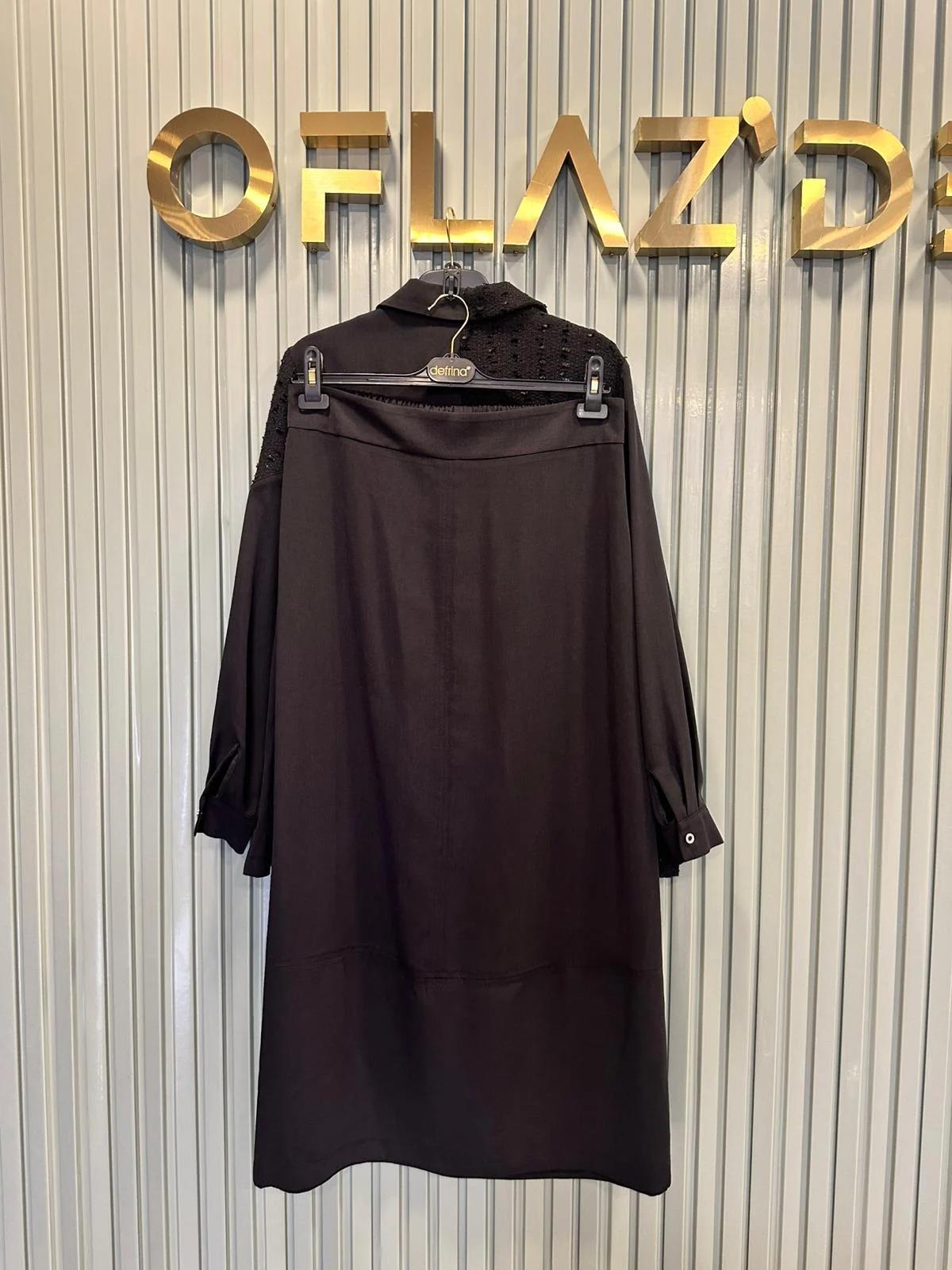 Defrina Chanel Komb. Etekli Takım Siyah 61145